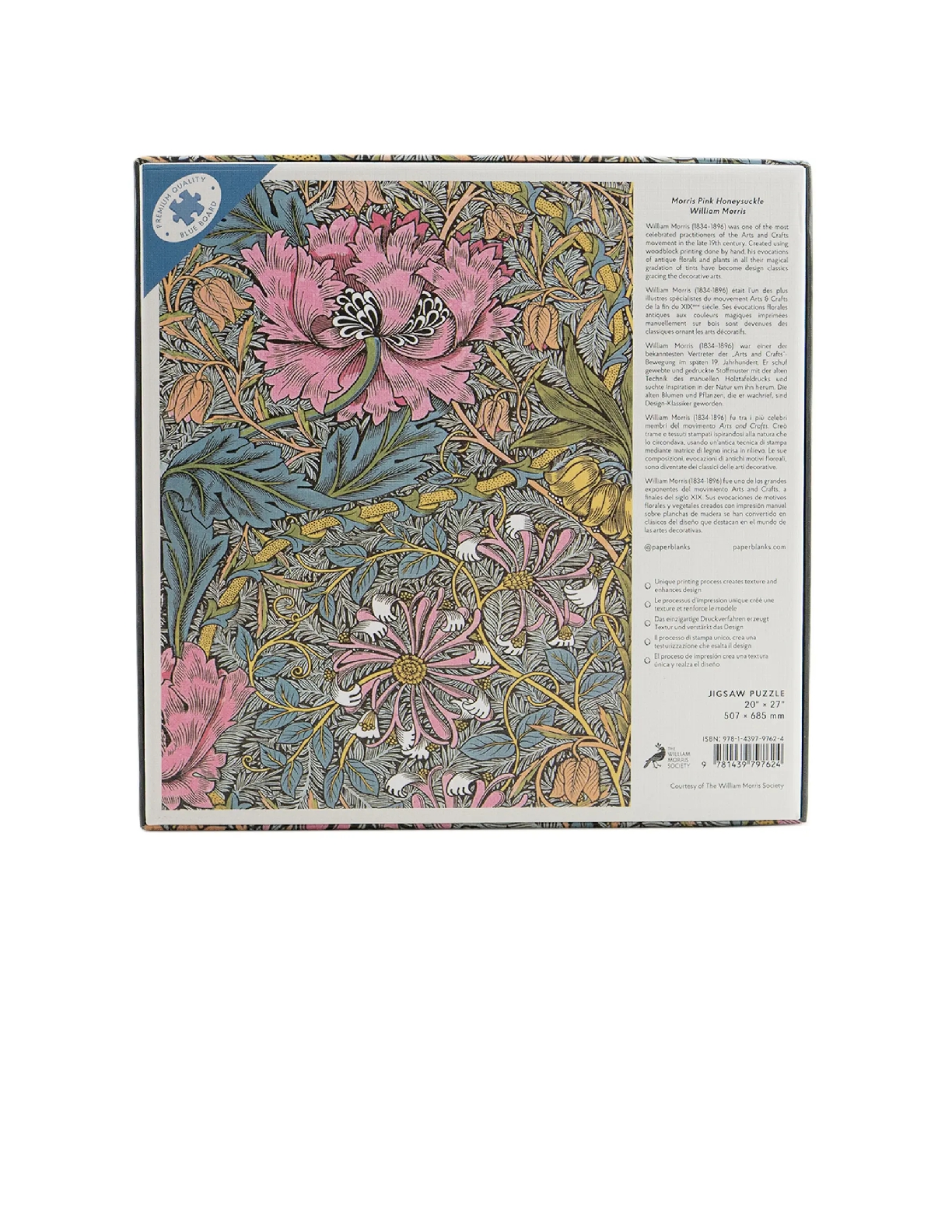 Morris Pink Honeysuckle, William Morris, Jigsaw Puzzles, Puzzle, 1000 piece