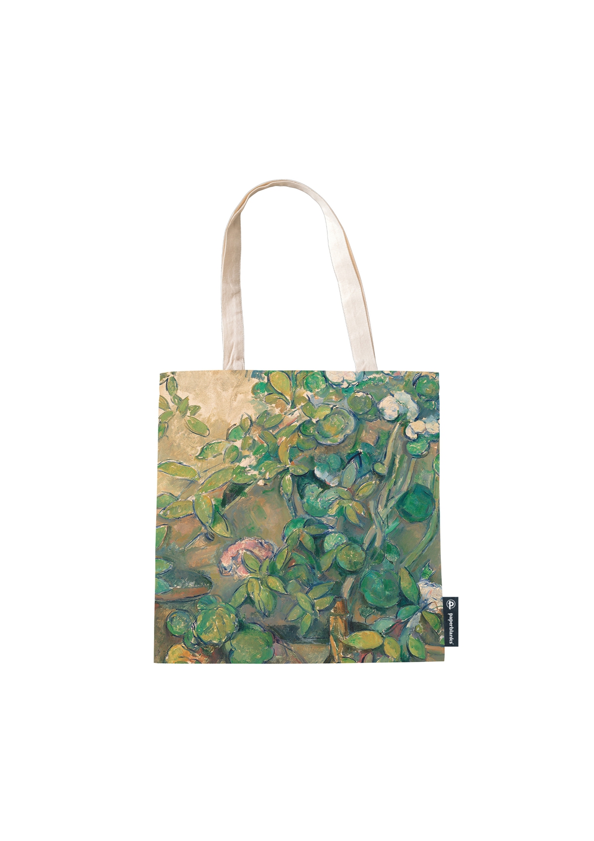 Cezanne's Terracotta Pots and Flowers, Canvas Bag