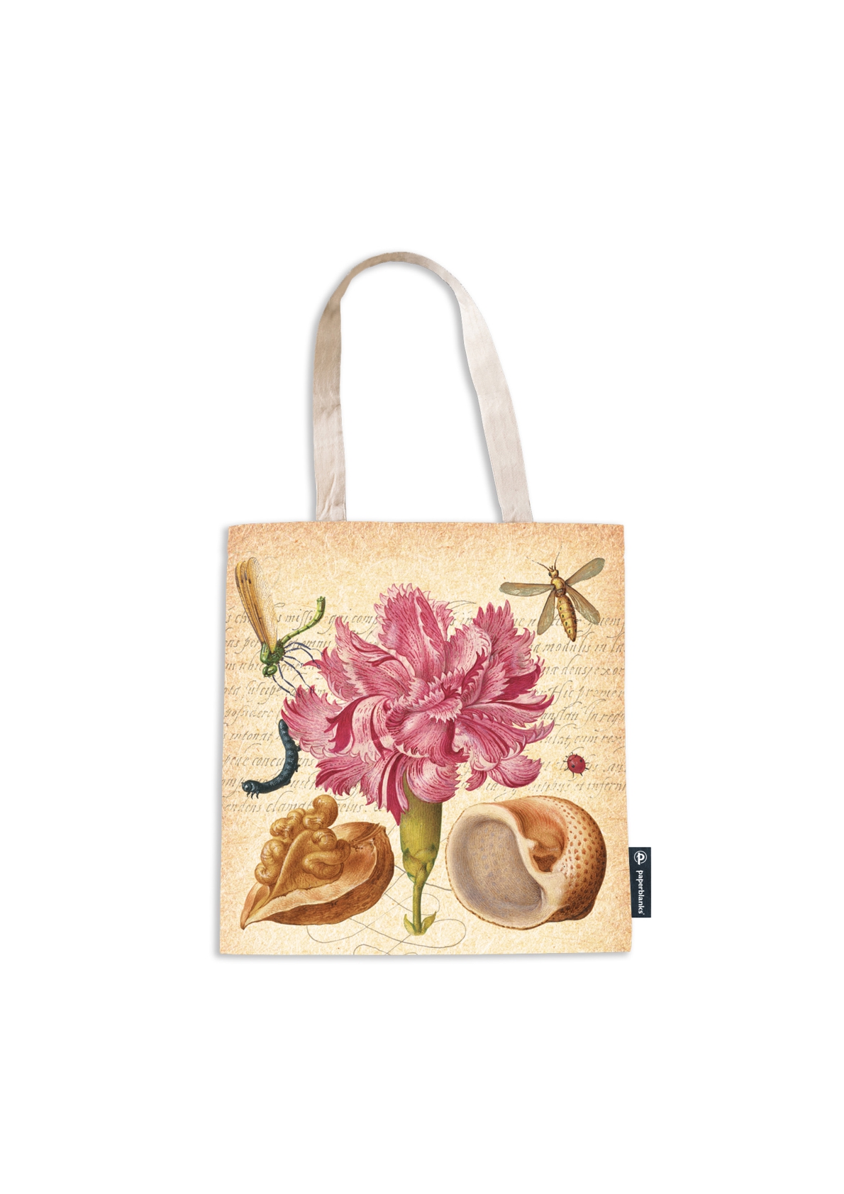 Mira Botanica, Pink Carnation, Canvas Bag