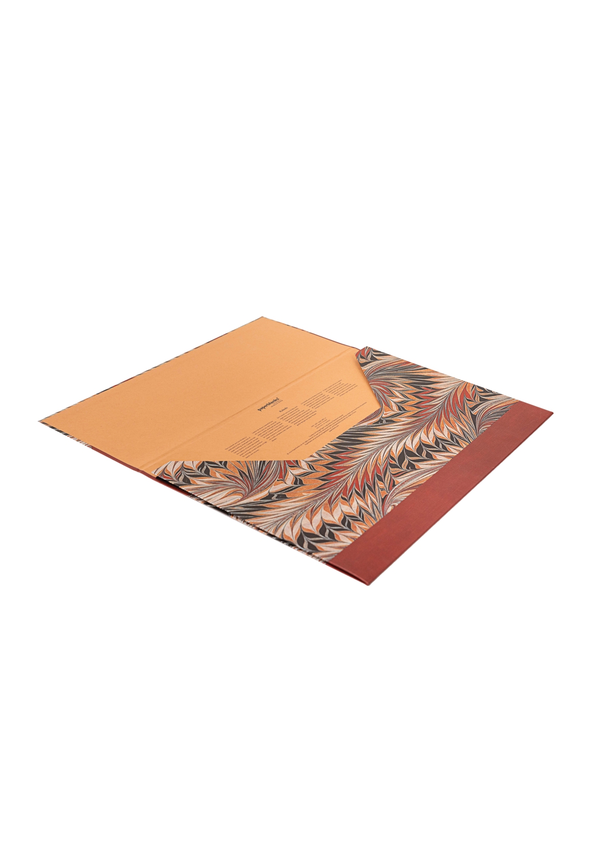 Cockerell Marbled Paper, Rubedo, Document Folder