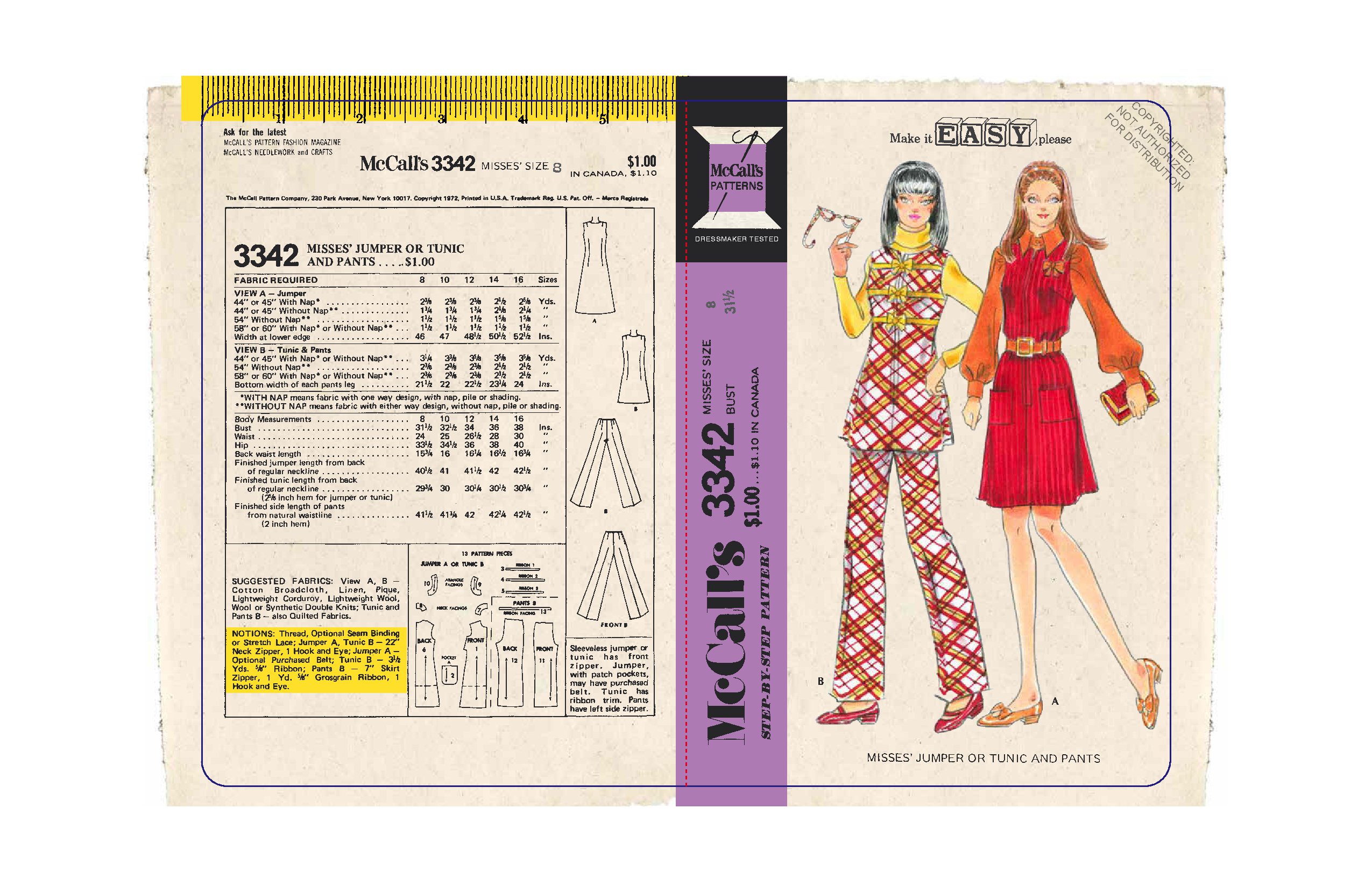 Vintage McCall's Patterns Notebook Collection (Sewing Journal, Vintage Sewing Patterns, Gifts for Mom)