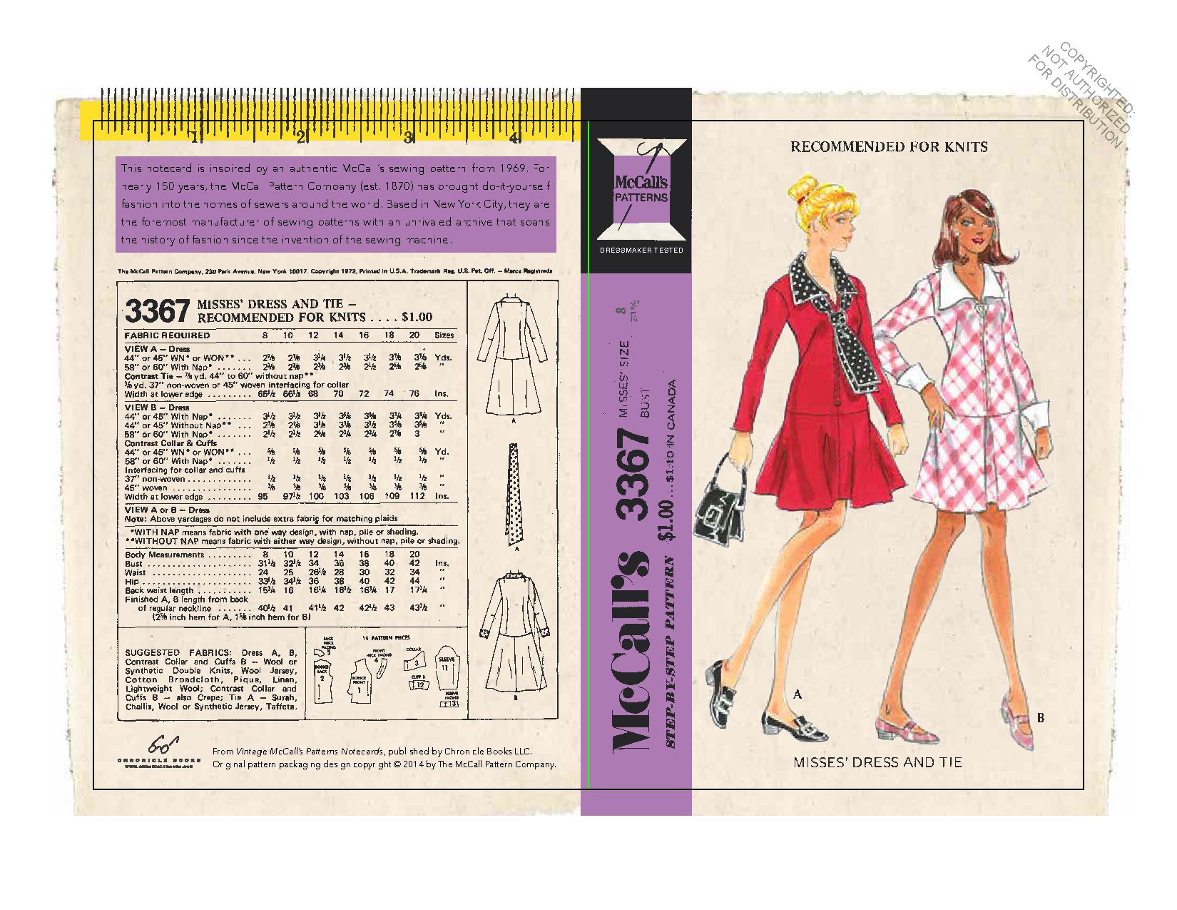 Vintage McCall's Patterns Notecards