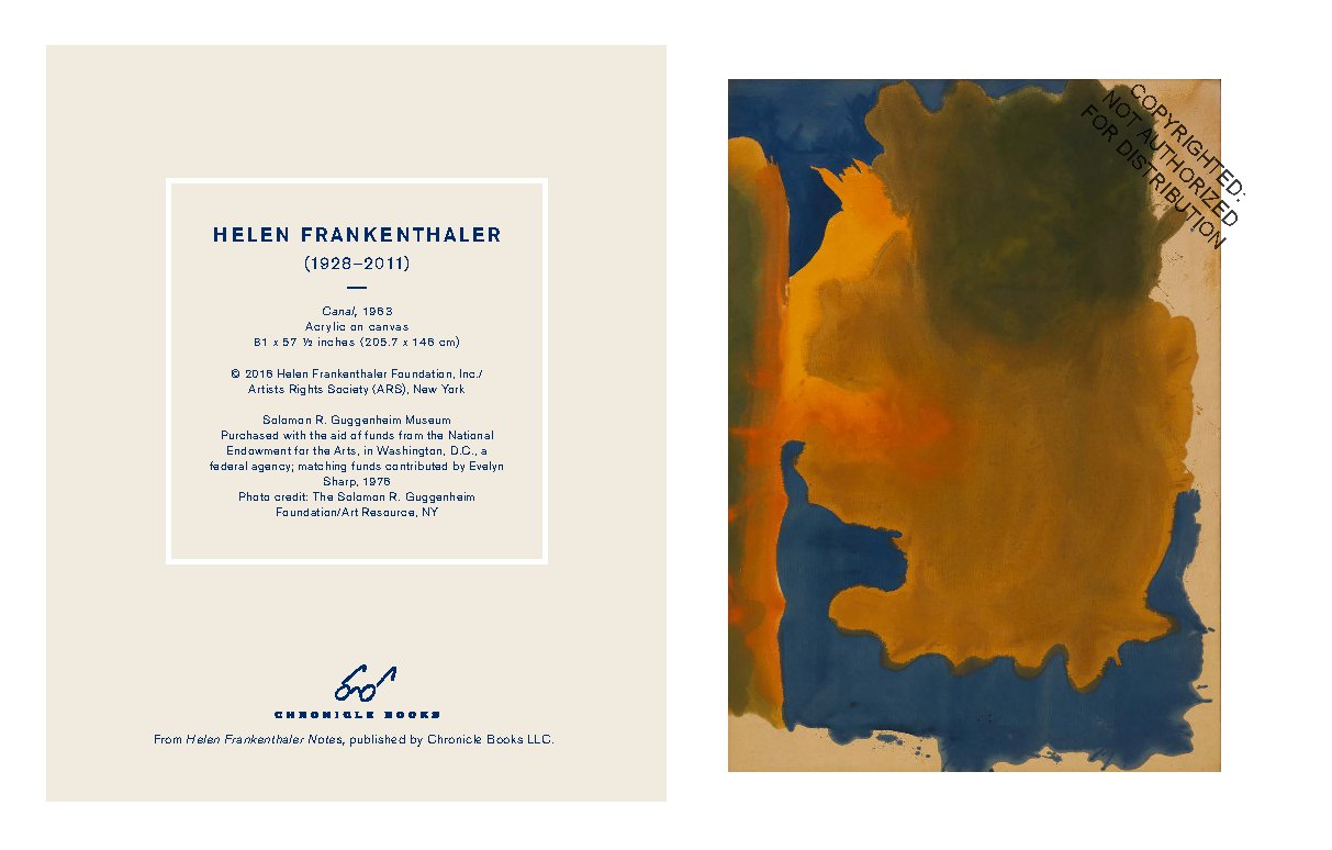 Helen Frankenthaler Notes