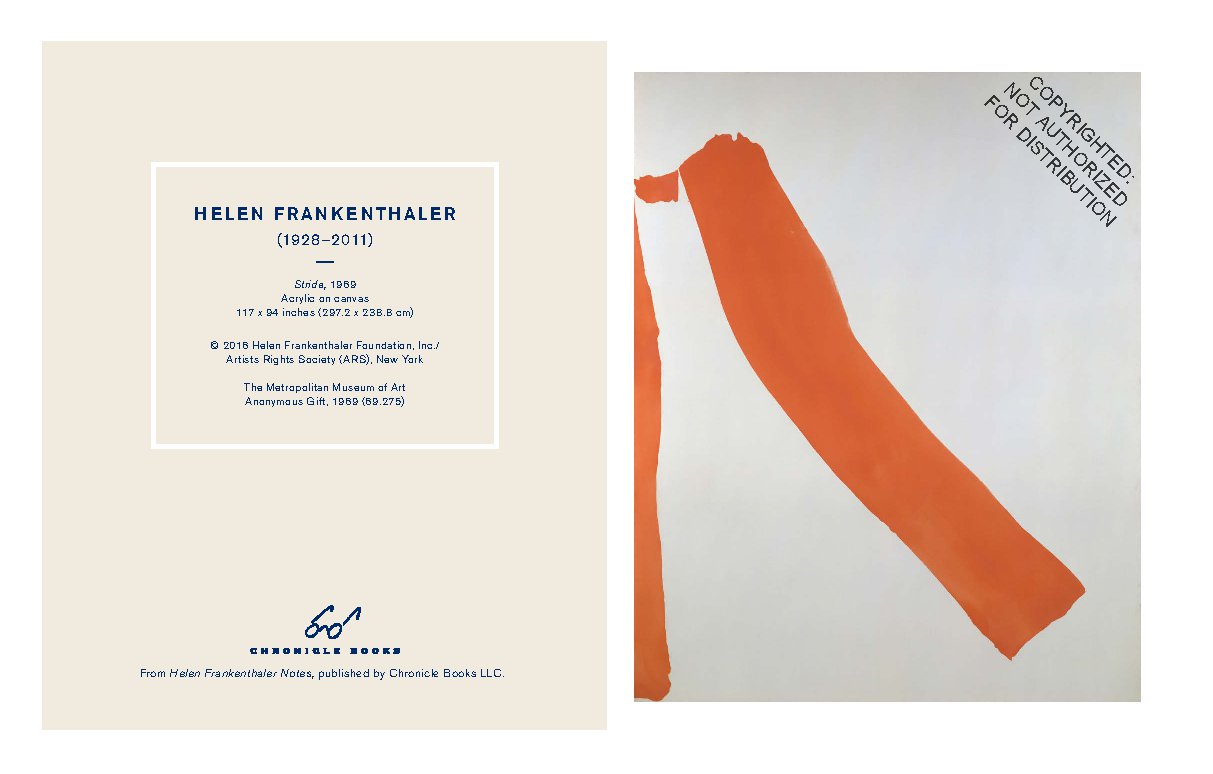 Helen Frankenthaler Notes