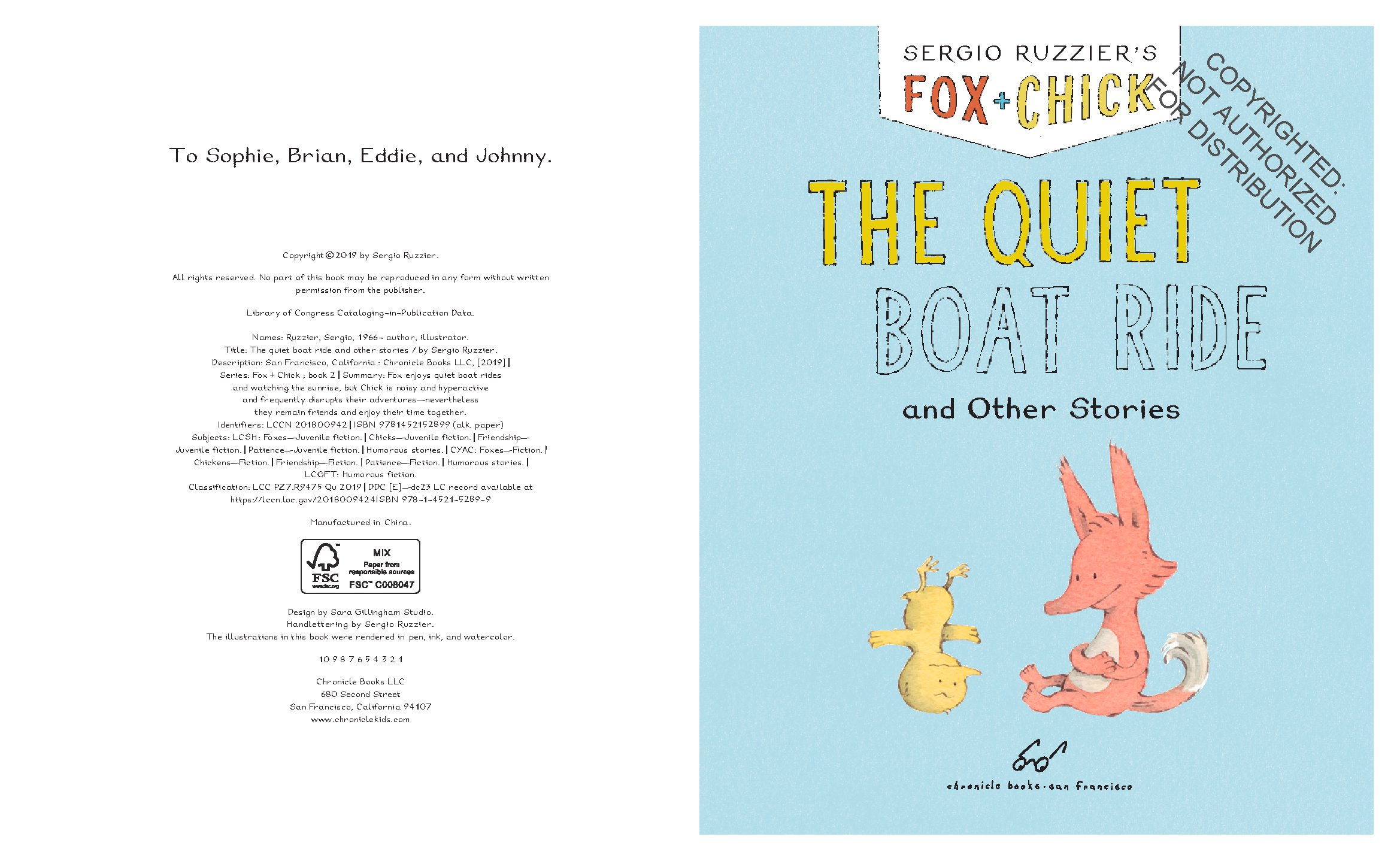 Fox & Chick: The Quiet Boat Ride and Other Stories (Early Chapter for Kids, Books about Friendship, Preschool Picture Books)