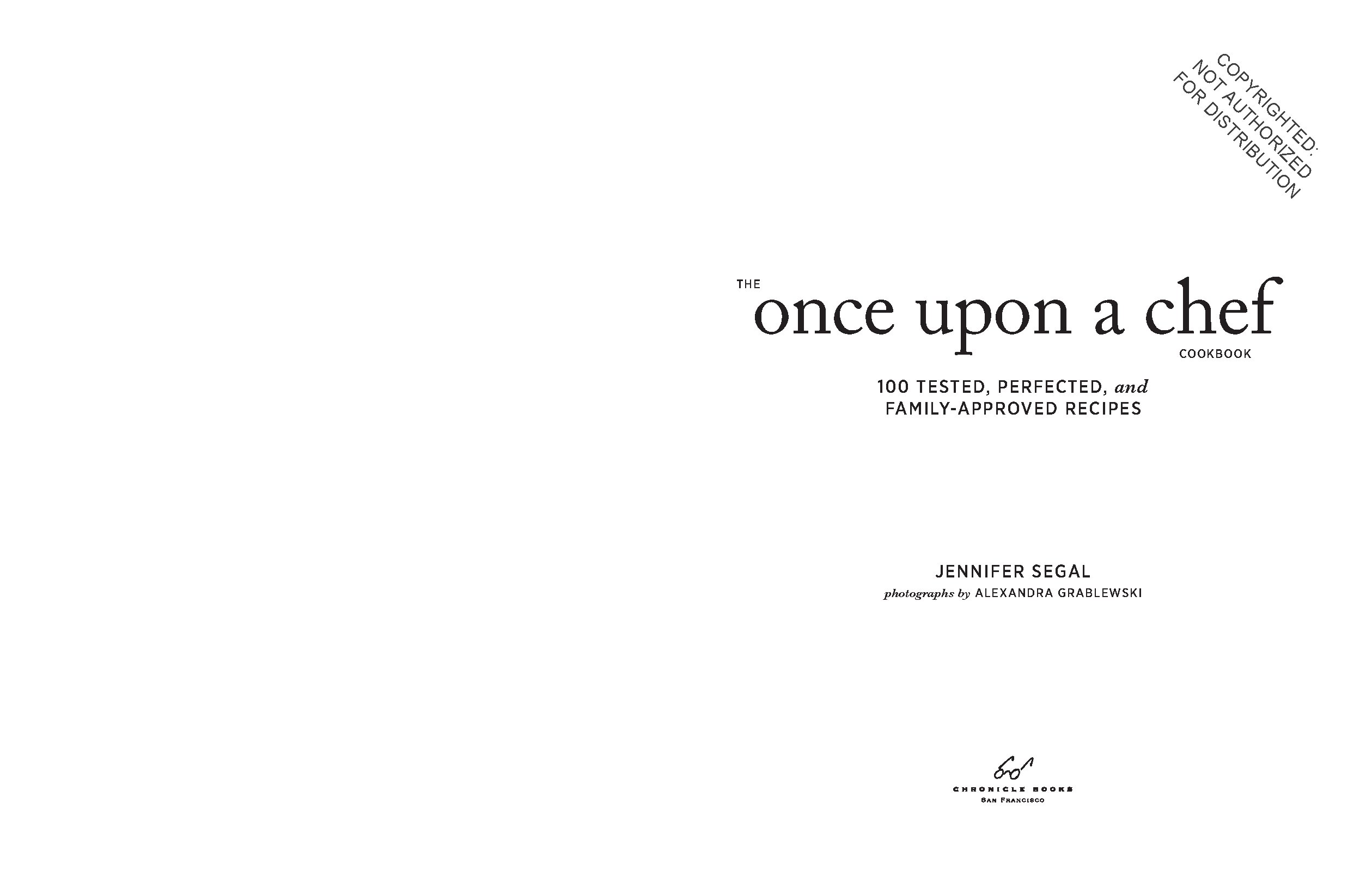 Once Upon a Chef, the Cookbook