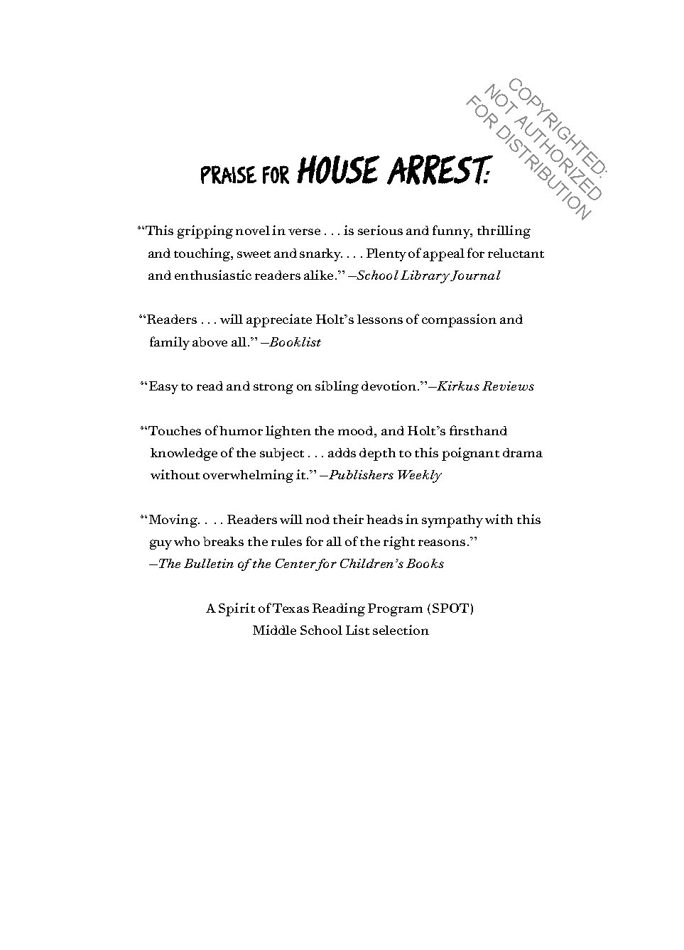 House Arrest