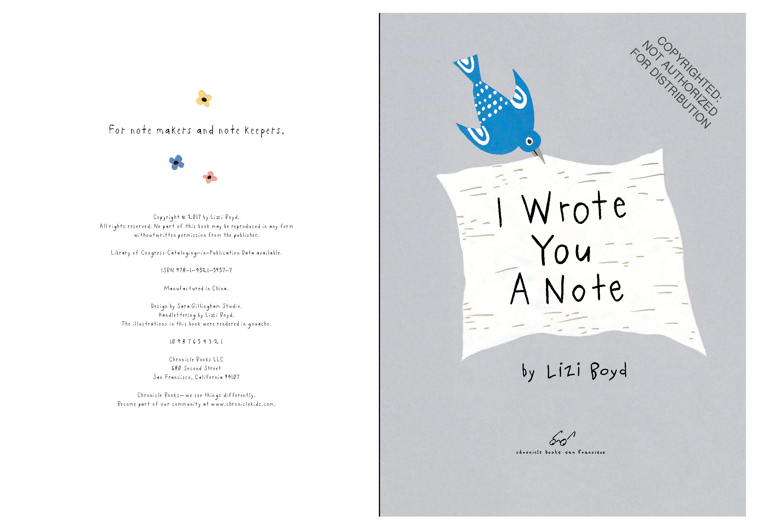 I Wrote You a Note