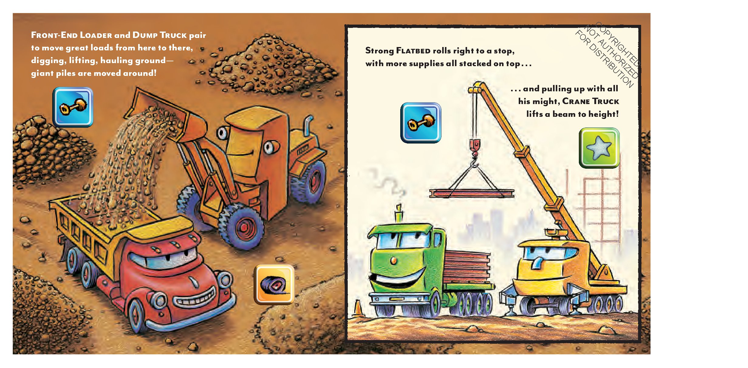 Mighty, Mighty Construction Site Sound Book (Books for 1 Year Olds, Interactive Sound Book, Construction Sound Book)