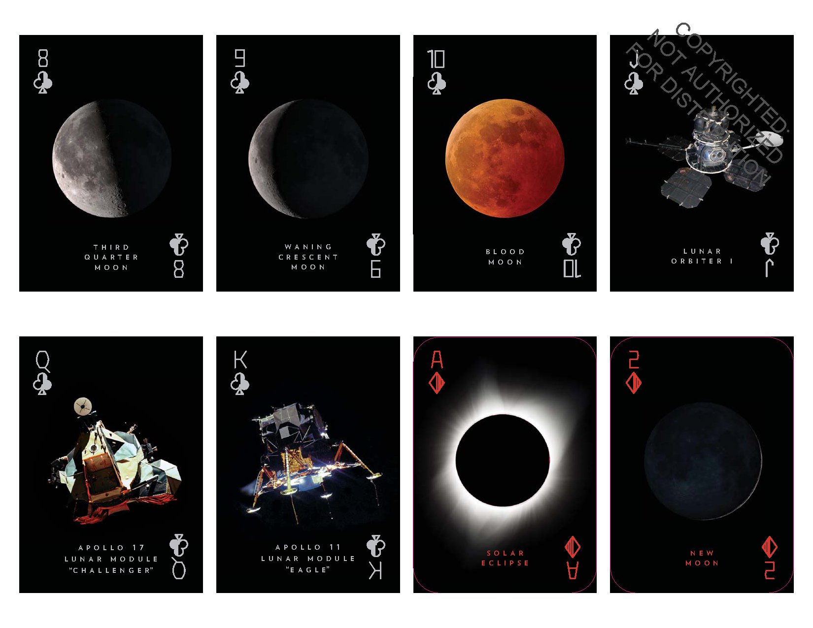 Moon Playing Cards