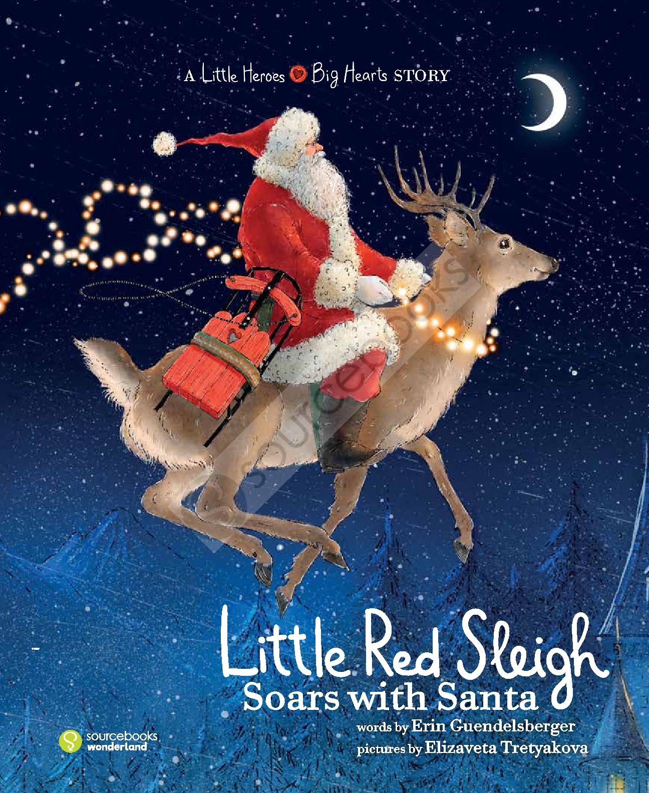 Little Red Sleigh Soars with Santa