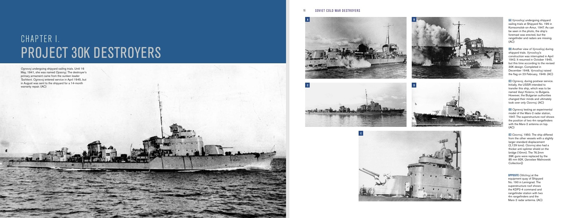 Soviet Cold War Destroyers