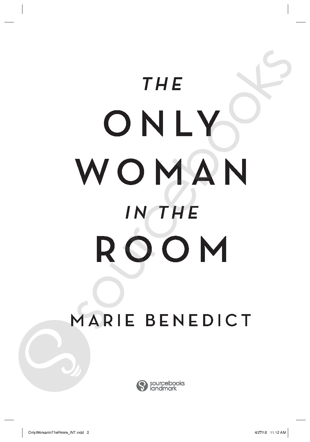 The Only Woman in the Room