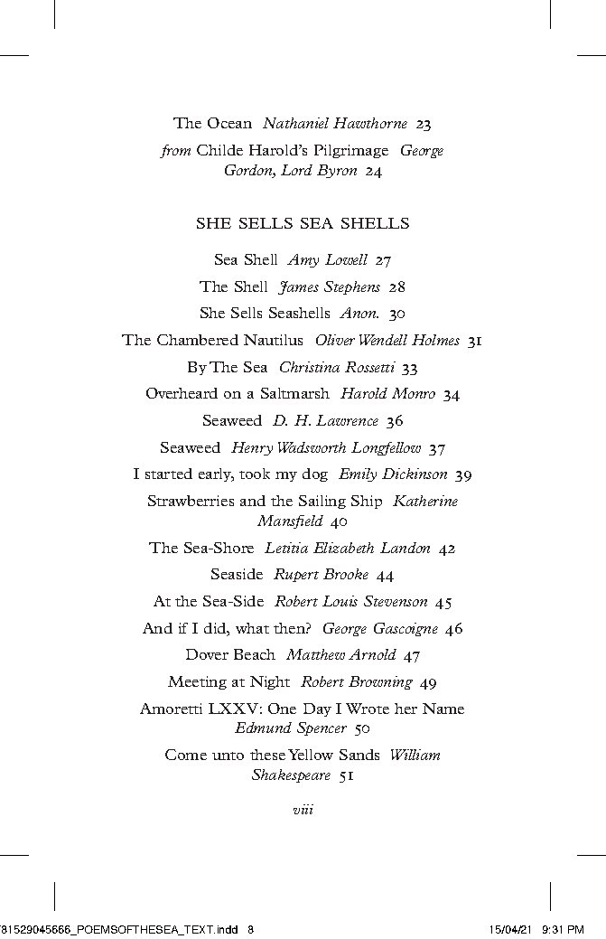Poems of the Sea