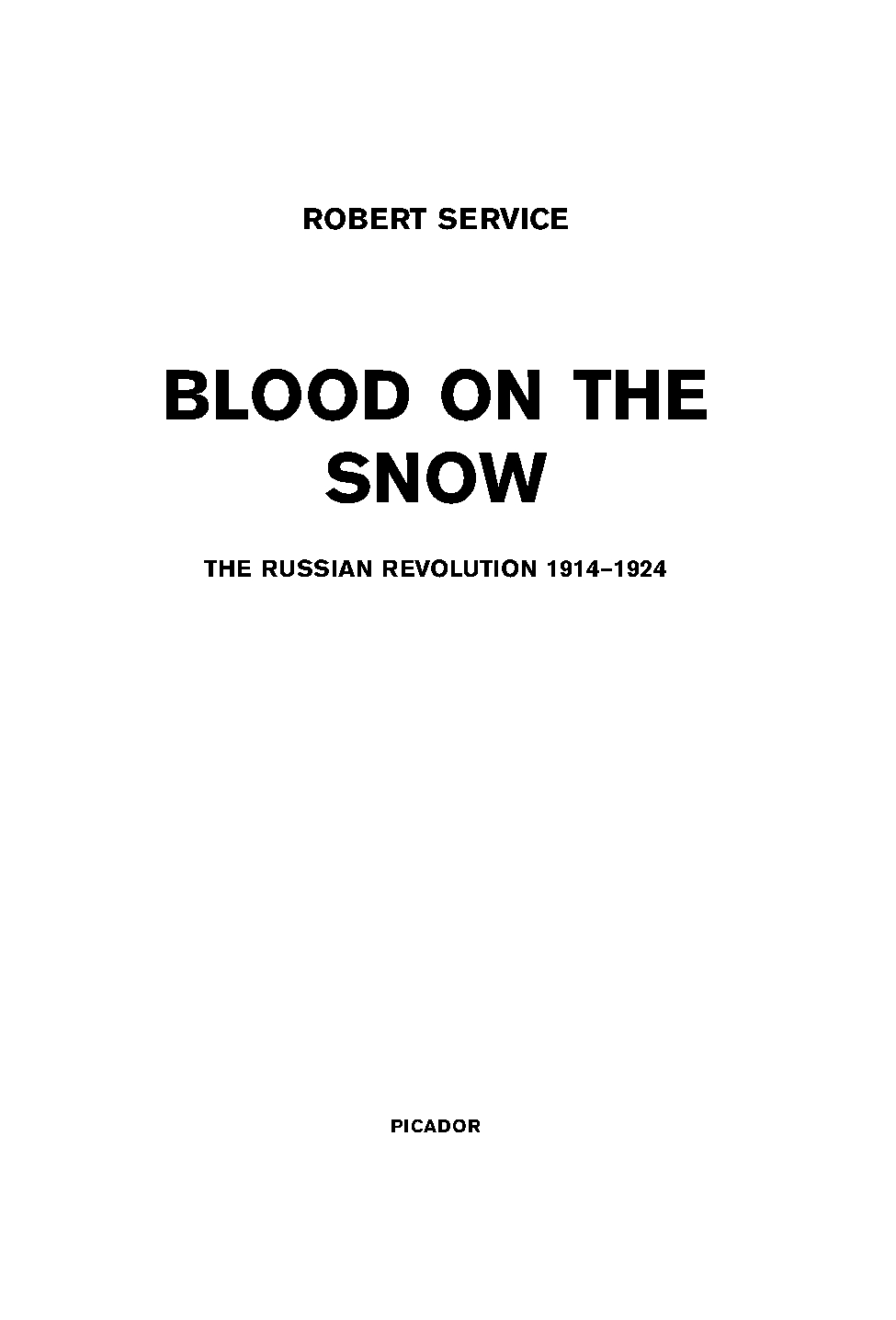 Blood on the Snow