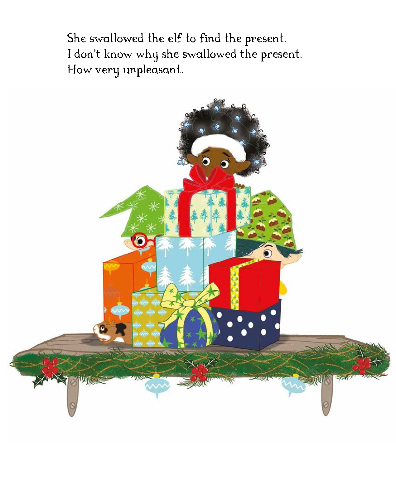There Was a Young Reindeer Who Swallowed a Present