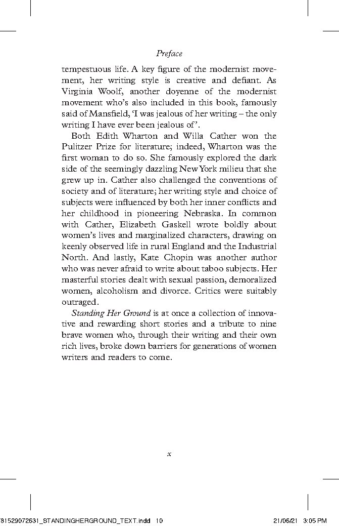 Standing Her Ground: Classic Short Stories by Trailblazing Women