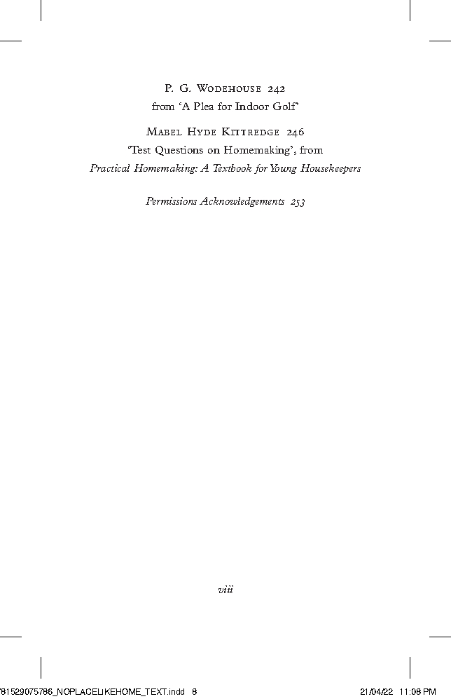 No Place Like Home: An anthology about the places we come back to