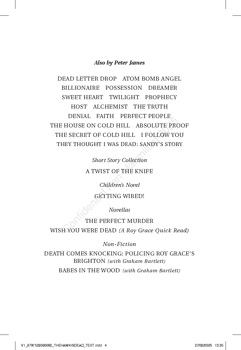 The Hawk is Dead (Roy Grace #21)