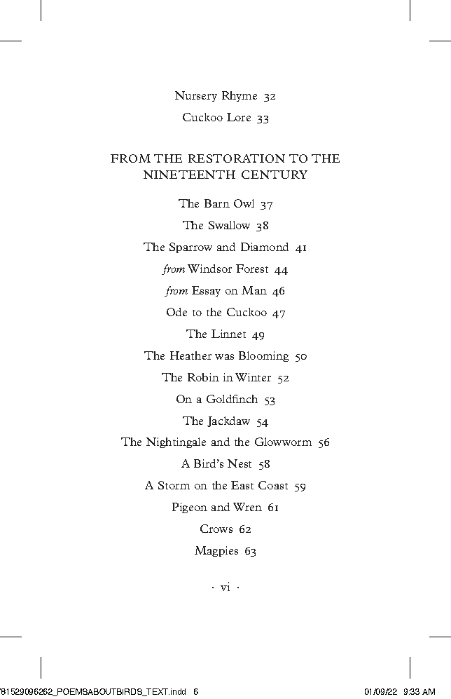 Poems About Birds