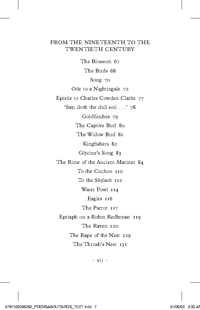Poems About Birds