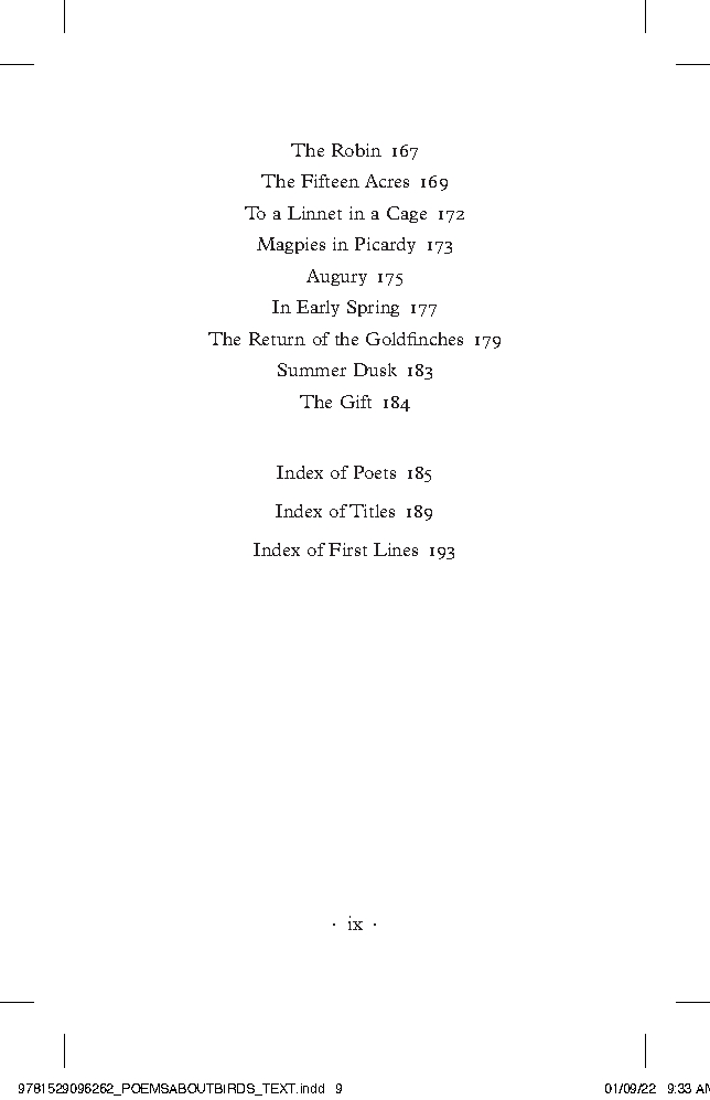 Poems About Birds