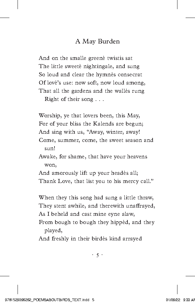Poems About Birds