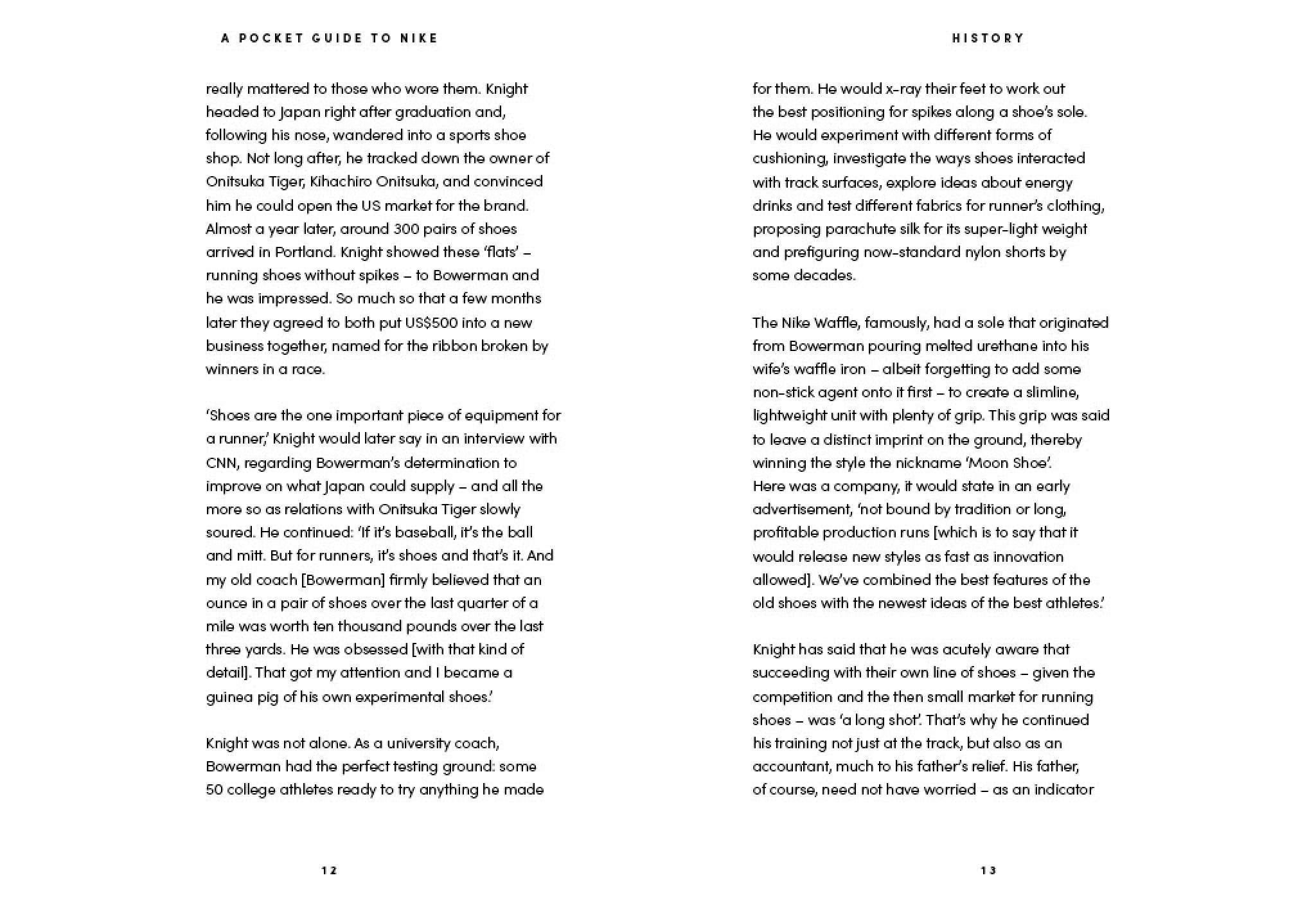 A Pocket Guide to Nike