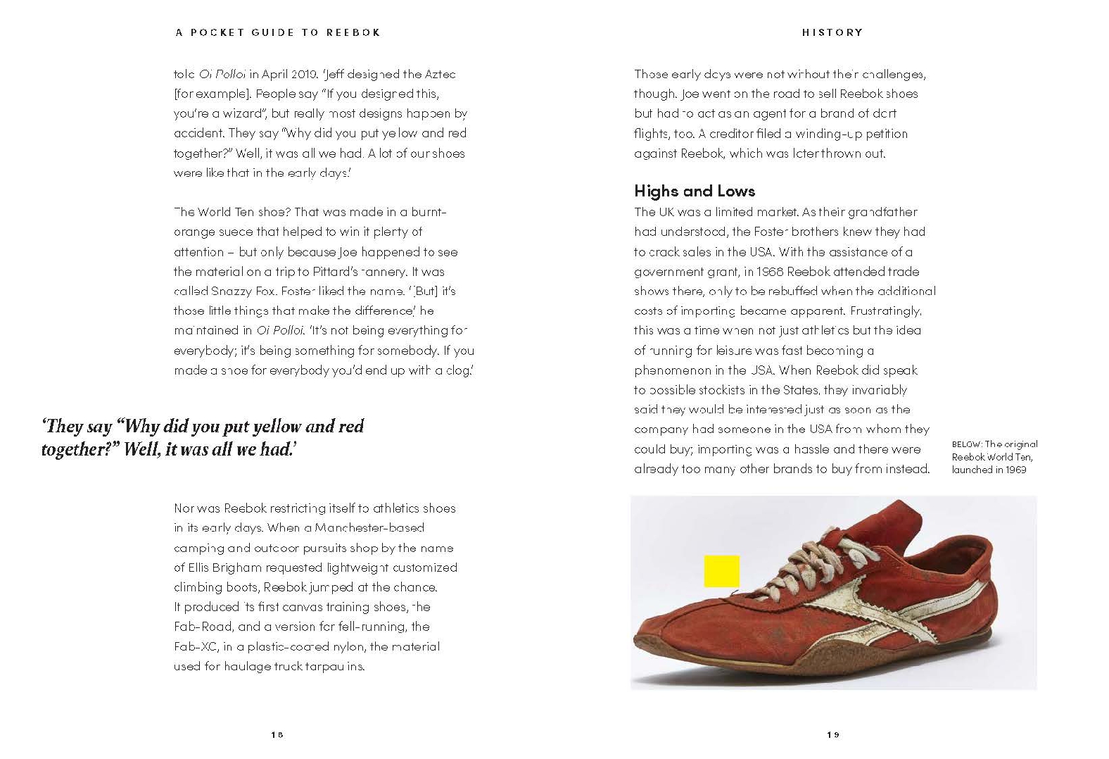 A Pocket Guide to Reebok