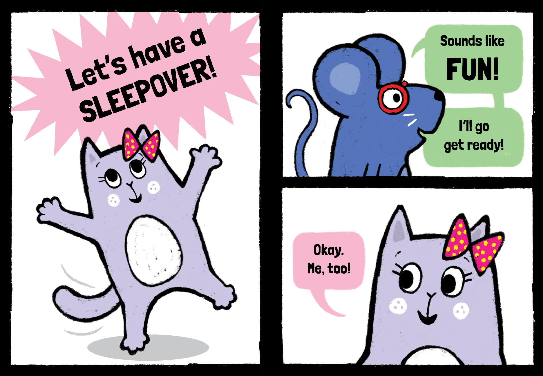 Kat & Mouse: Let's Have a Sleepover!