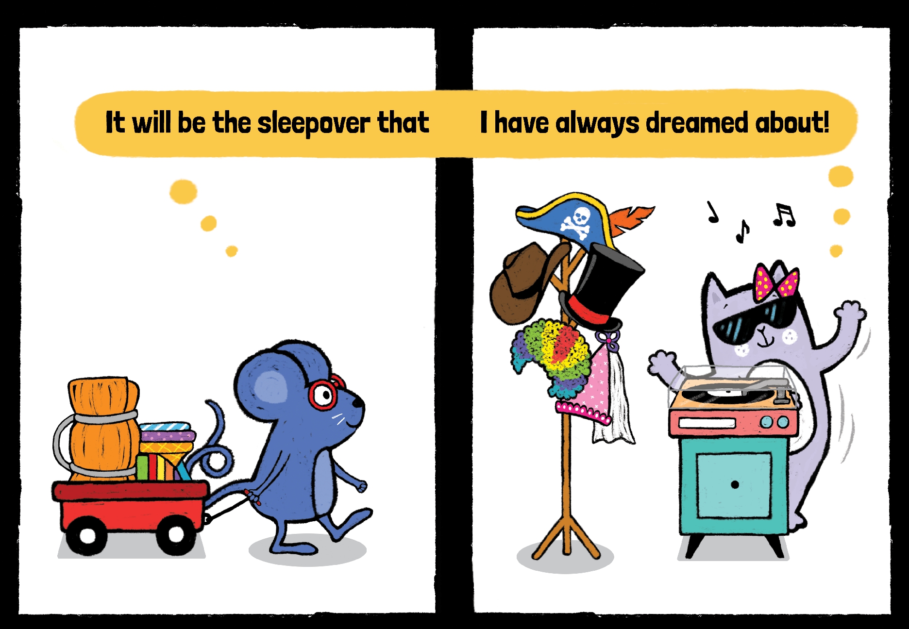 Kat & Mouse: Let's Have a Sleepover!