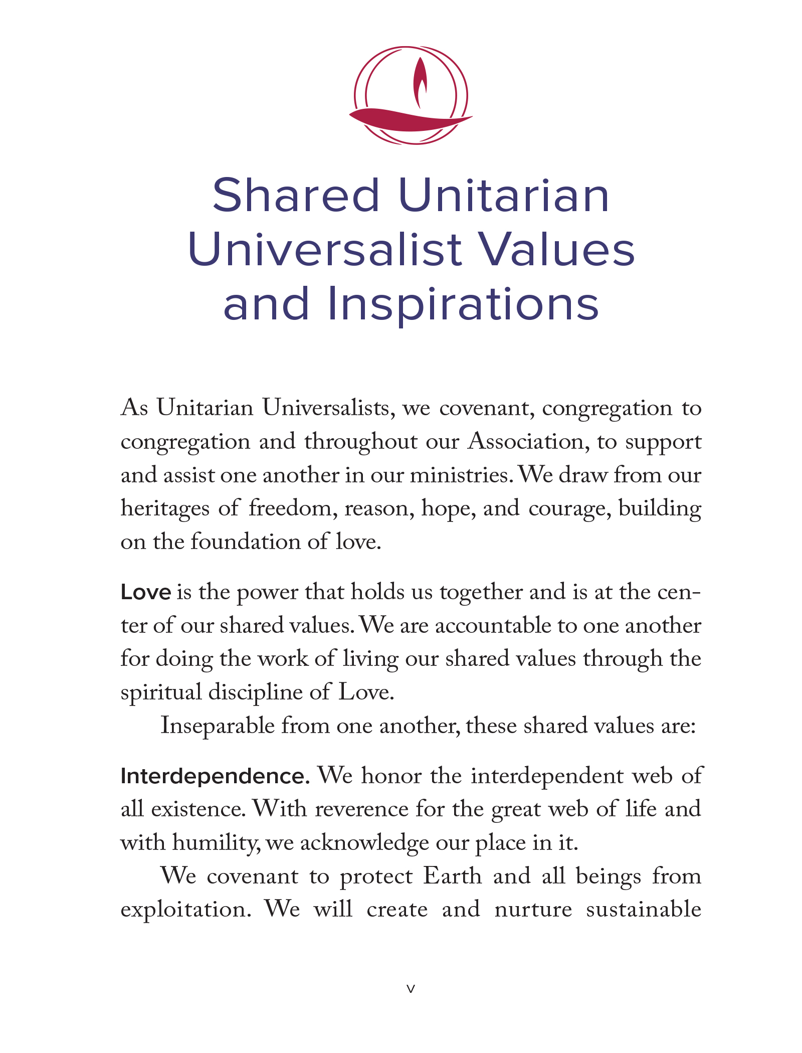 The Unitarian Universalist Pocket Guide