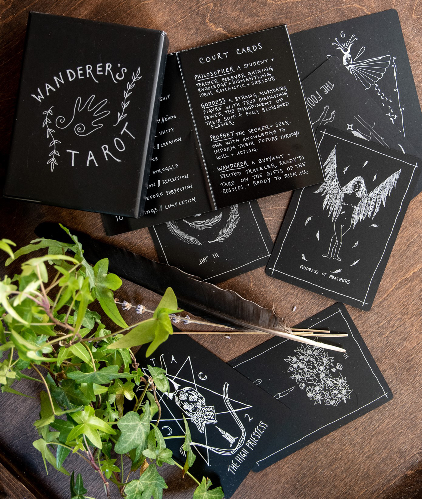 Wanderer's Tarot (78-Card Deck with Fold-Out Guide)