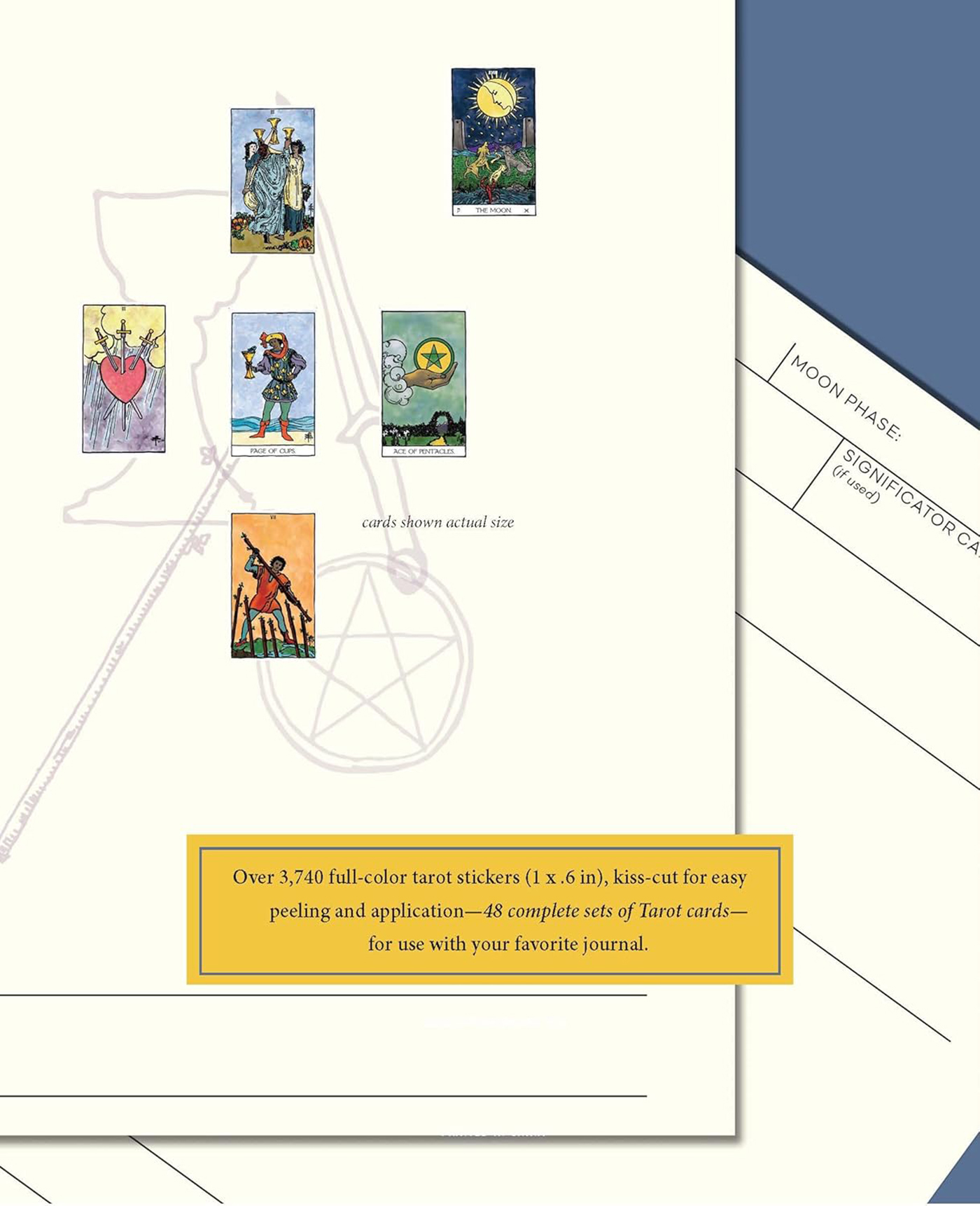The Weiser Tarot Card Sticker Book