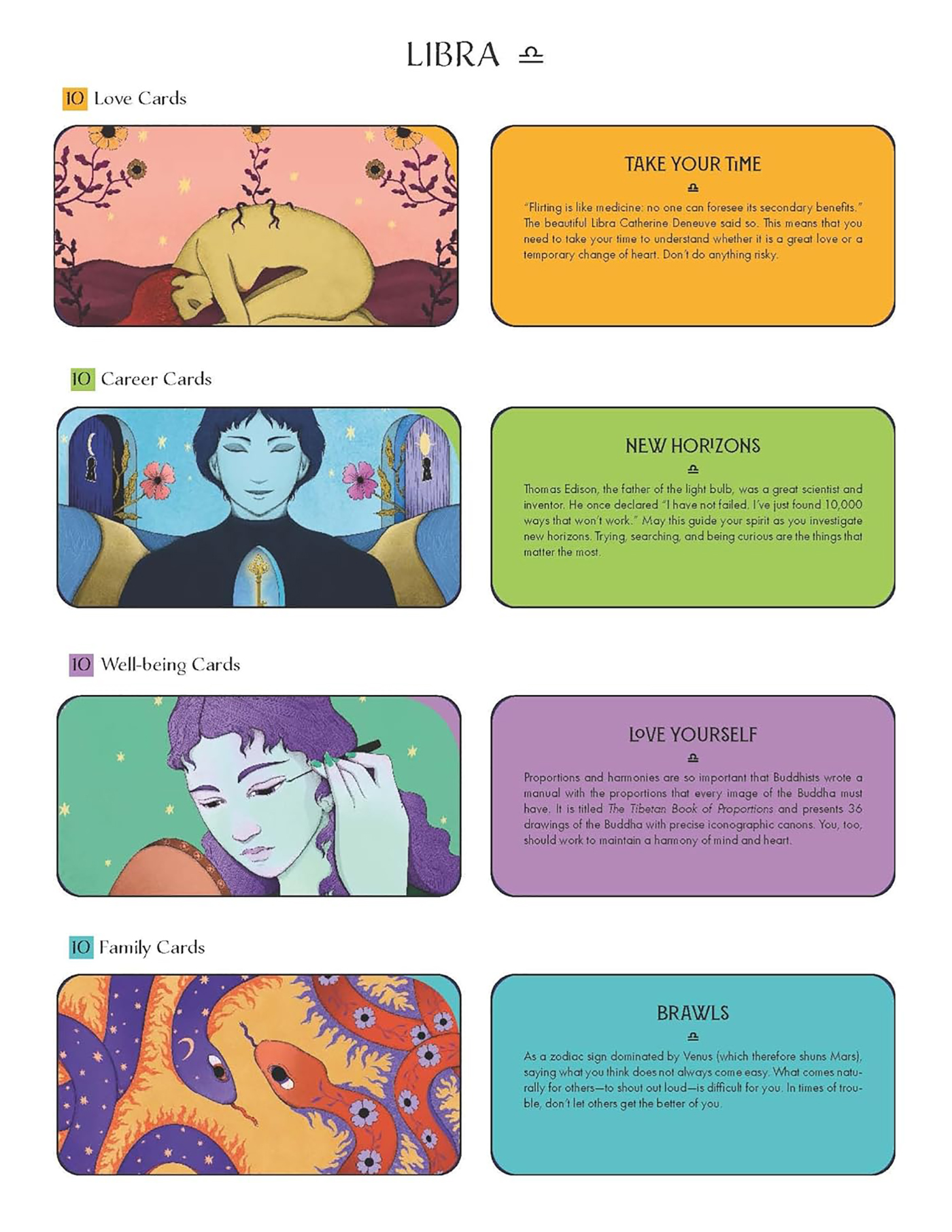 Libra Pocket Zodiac Cards