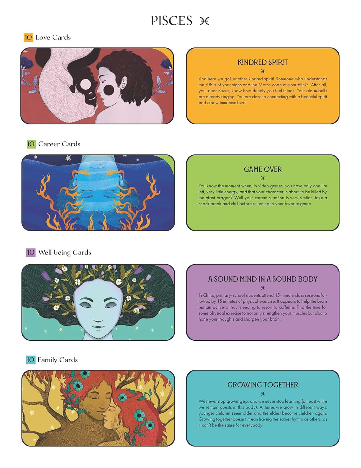 Pisces Pocket Zodiac Cards