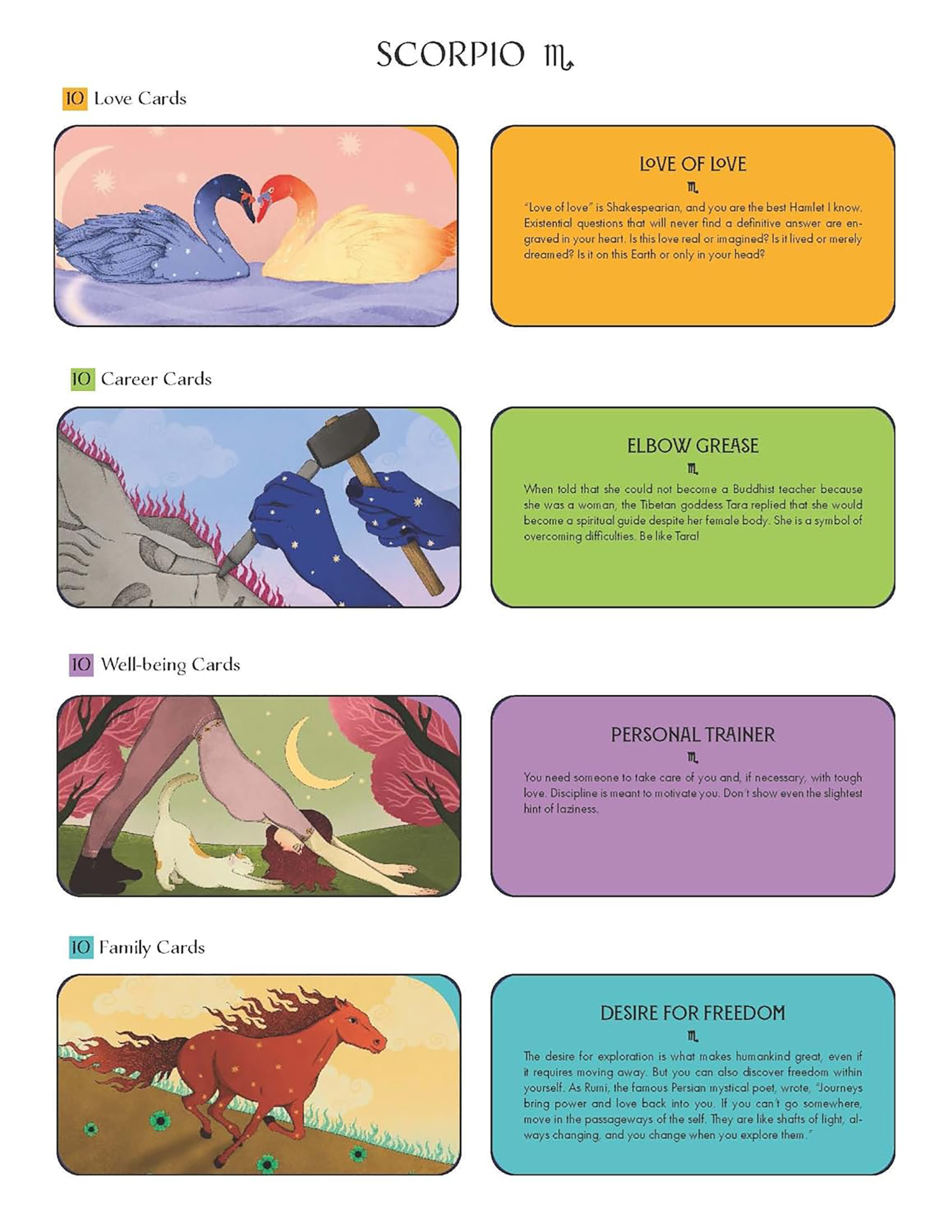 Scorpio Pocket Zodiac Cards