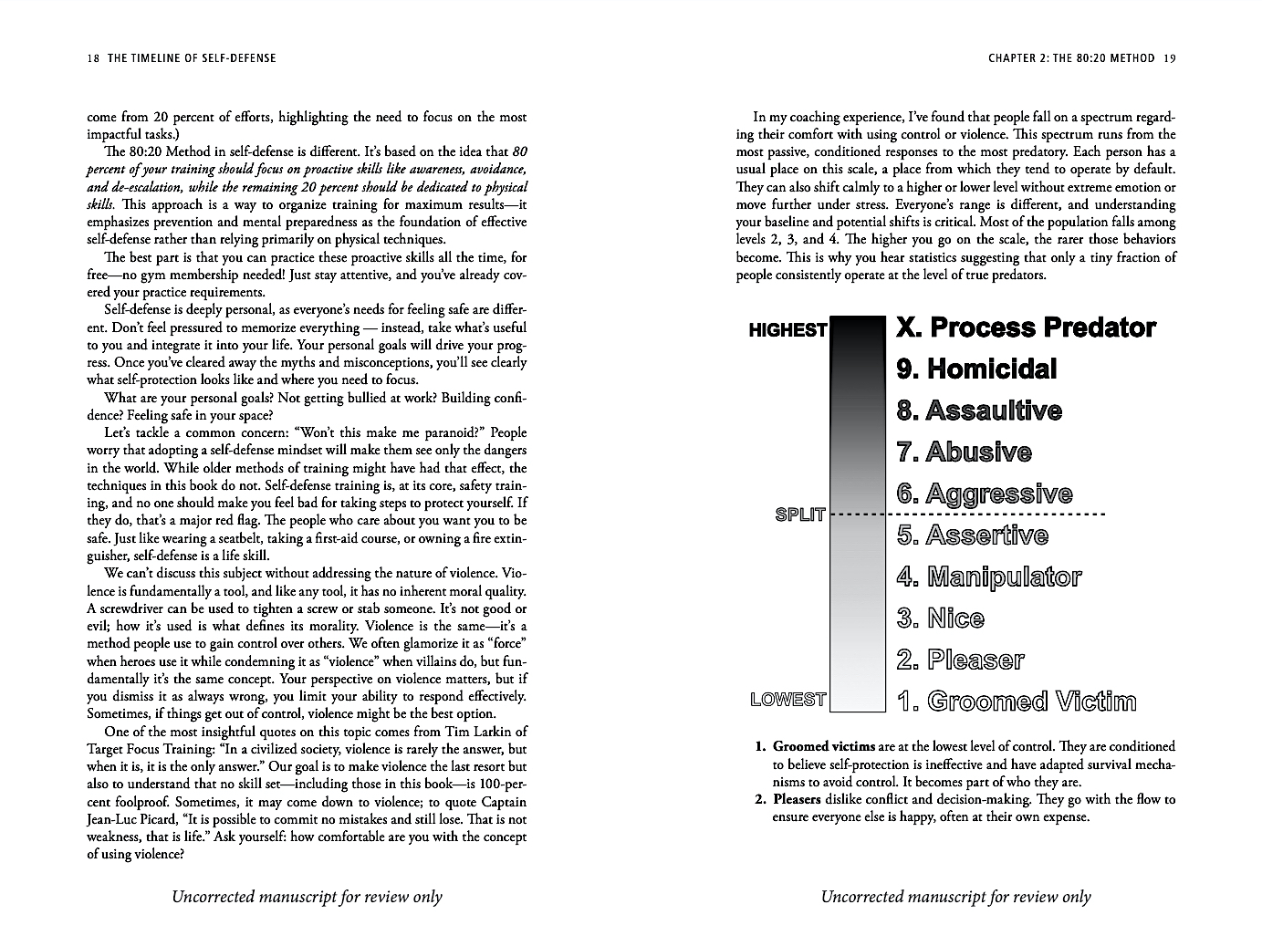 The Timeline of Self-Defense