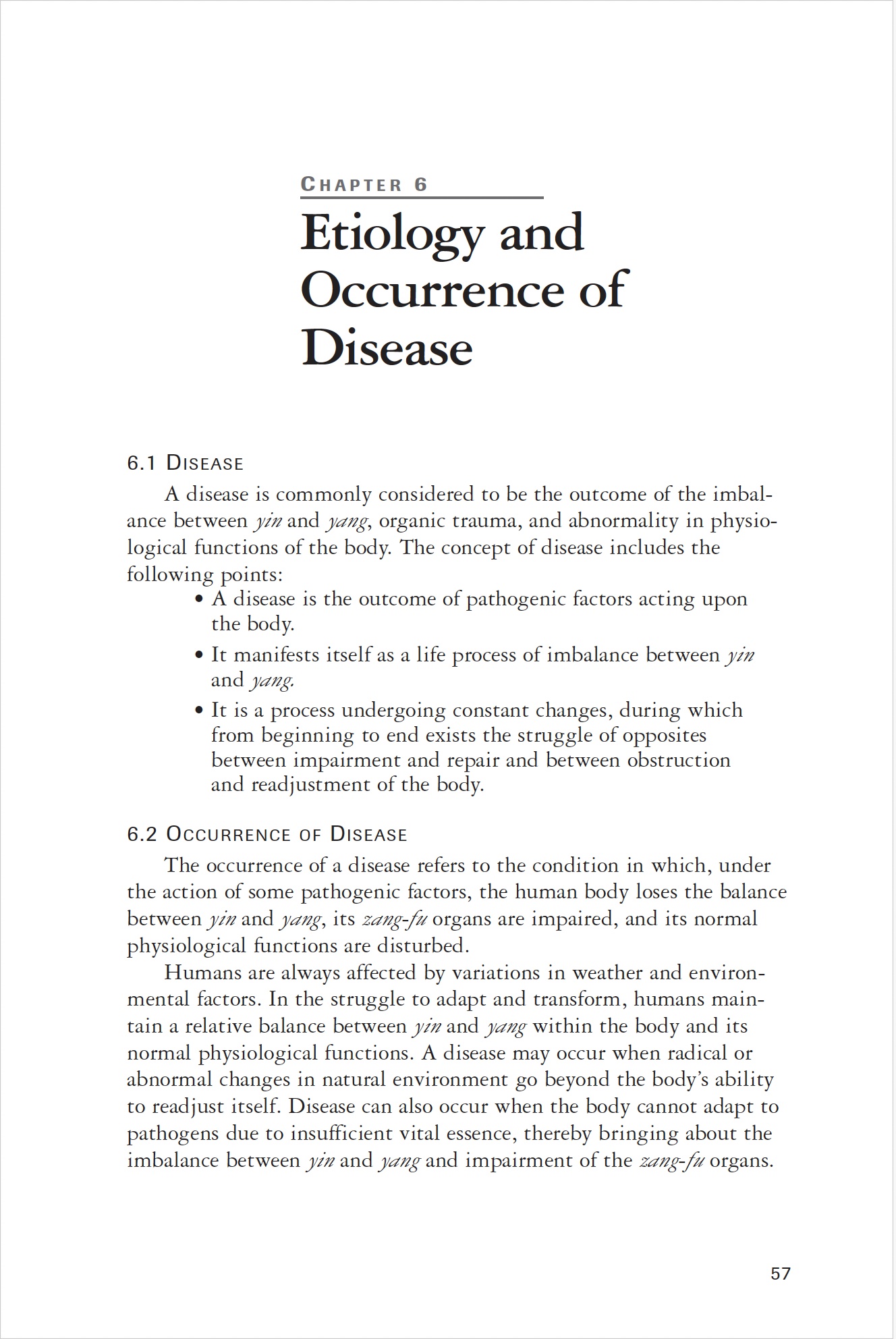 Principles of Traditional Chinese Medicine