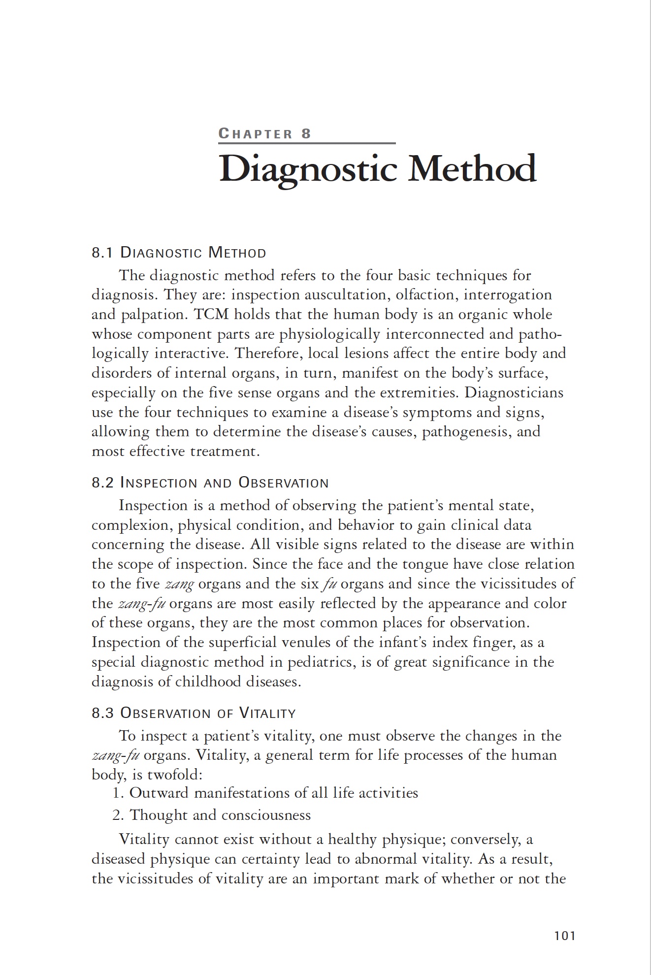 Principles of Traditional Chinese Medicine