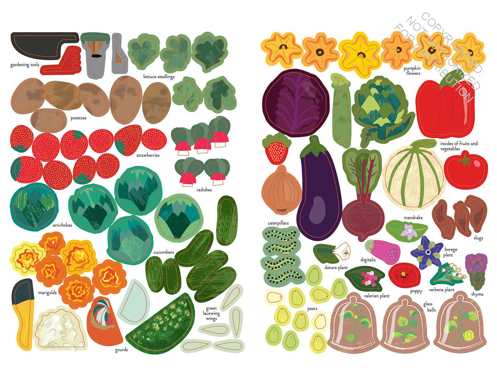In the Vegetable Garden: My Nature Sticker Activity Book (Ages 5 and up, with 102 stickers, 24 activities, and 1 quiz)