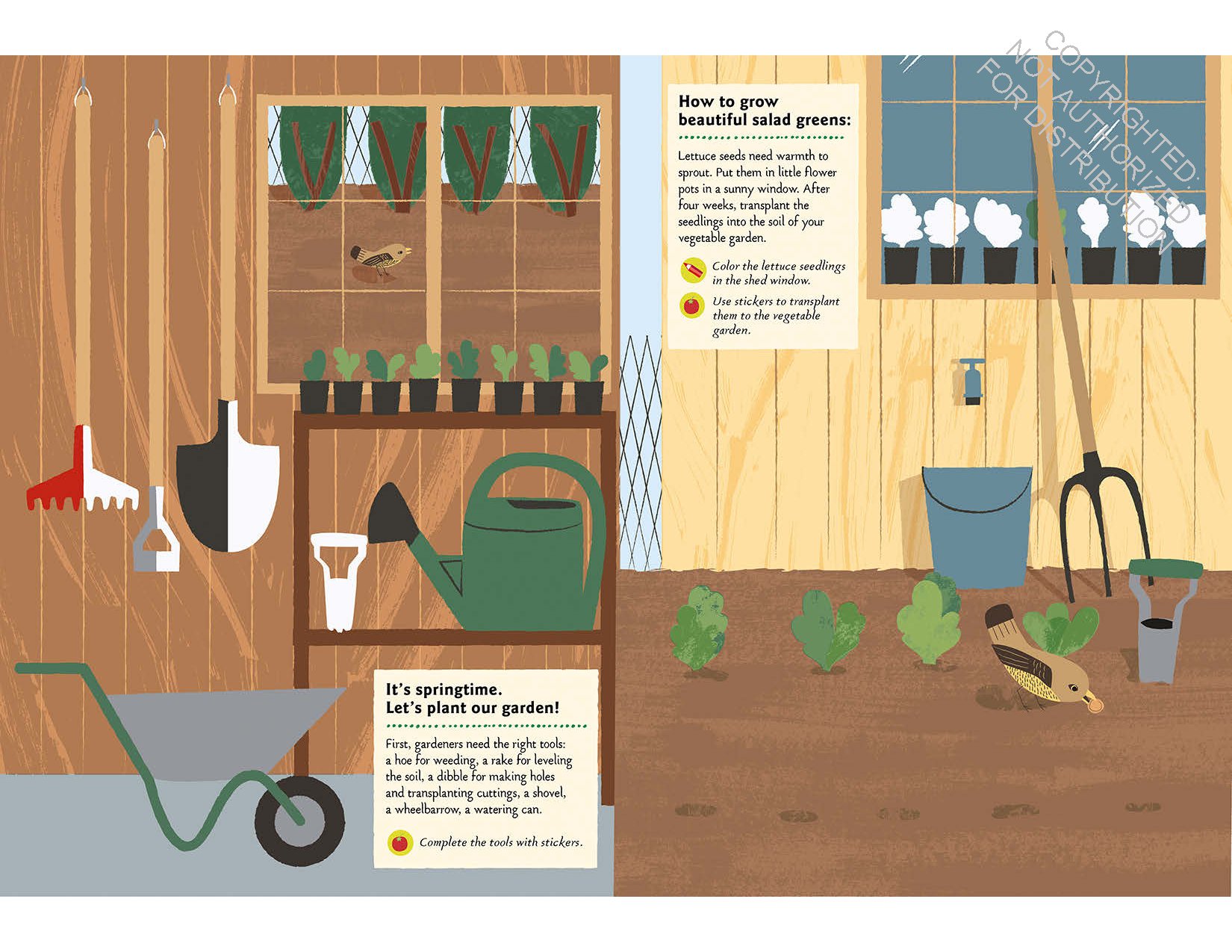 In the Vegetable Garden: My Nature Sticker Activity Book (Ages 5 and up, with 102 stickers, 24 activities, and 1 quiz)