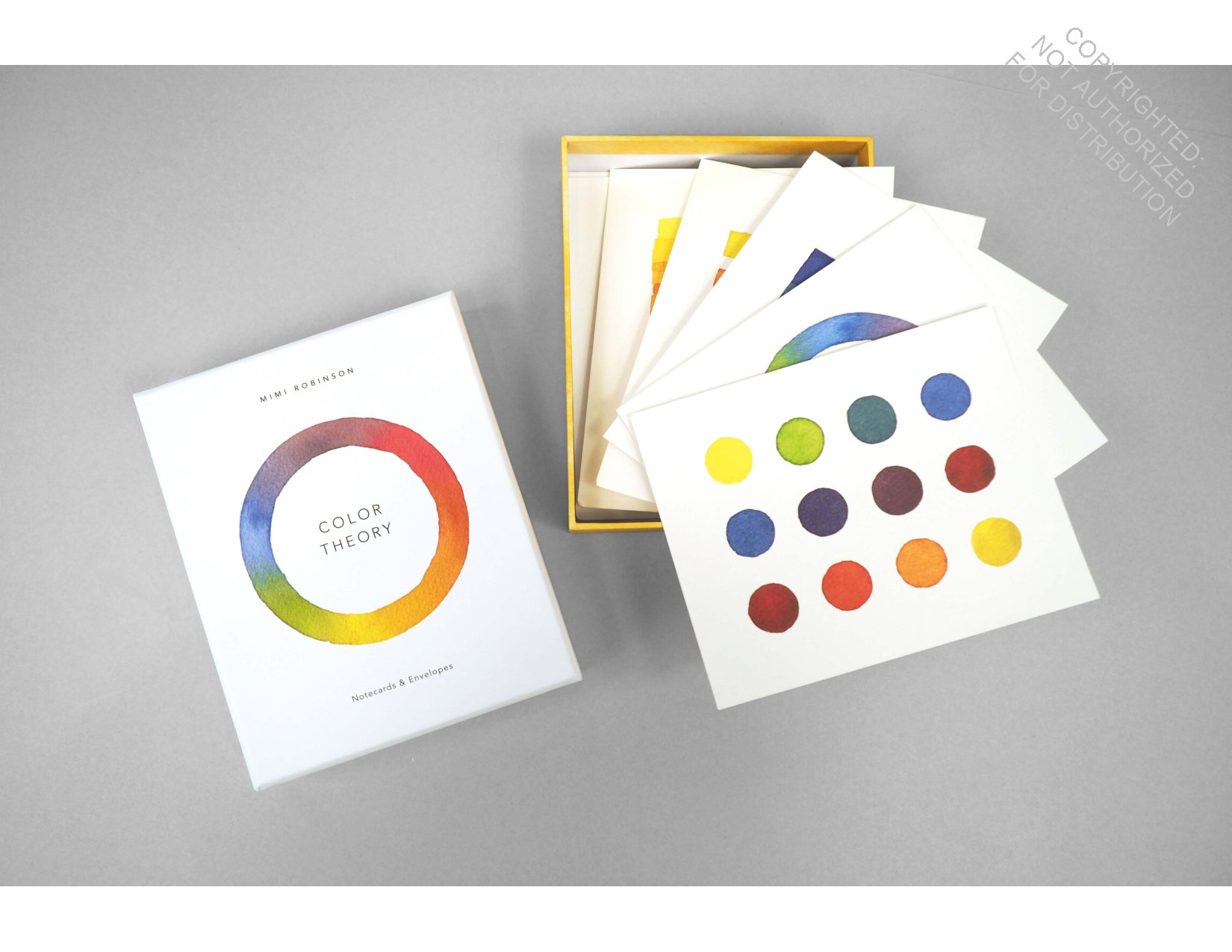 Color Theory Notecards (12 notecards 6 designs, 12 envelopes in a keepsake box)