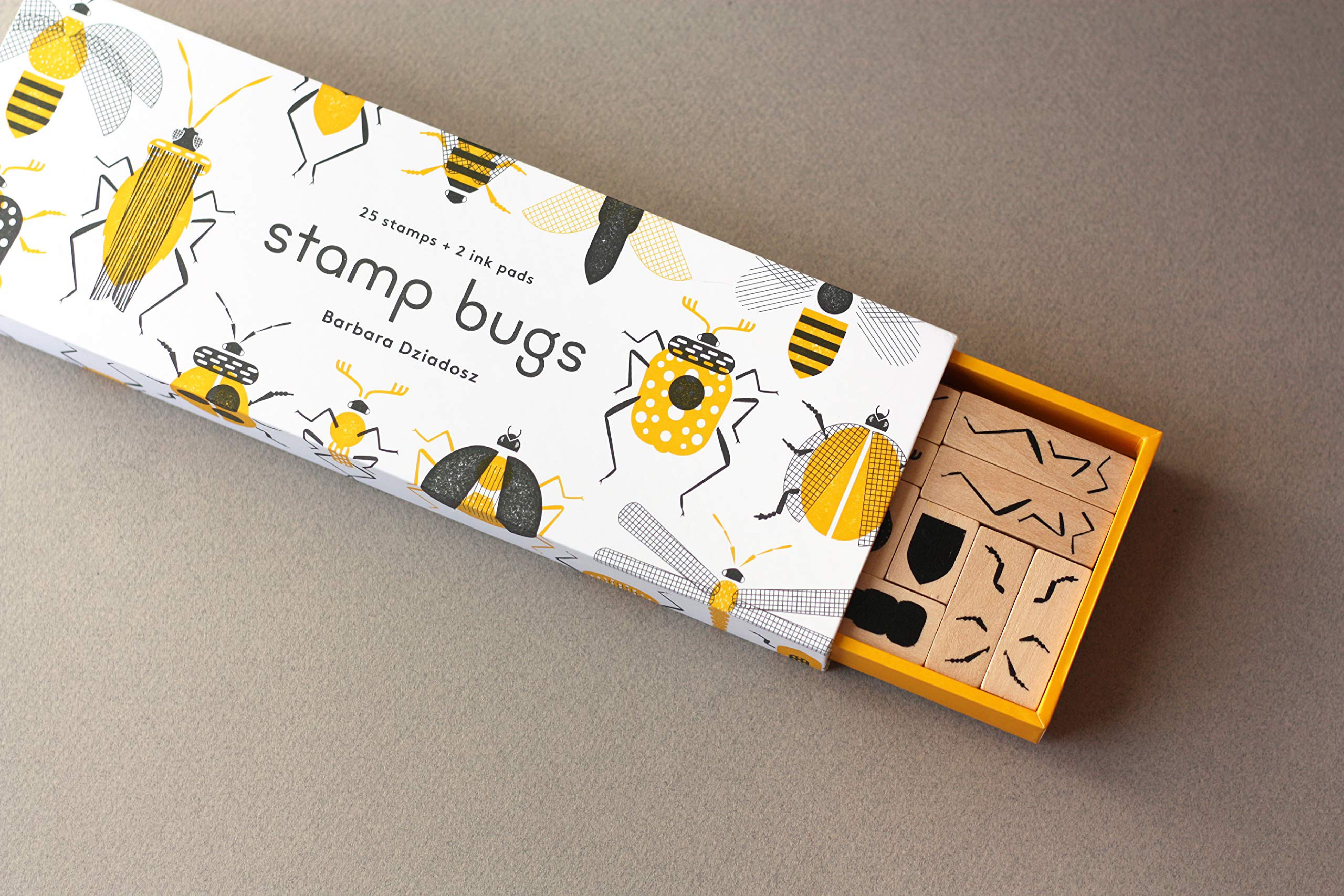 Stamp Bugs (25 stamps, 2 ink colors)