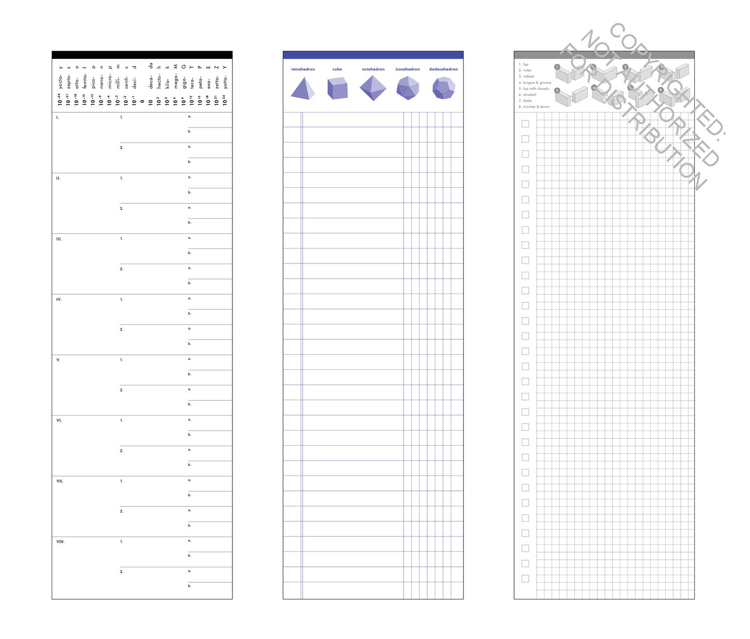 Grids & Guides List Pads