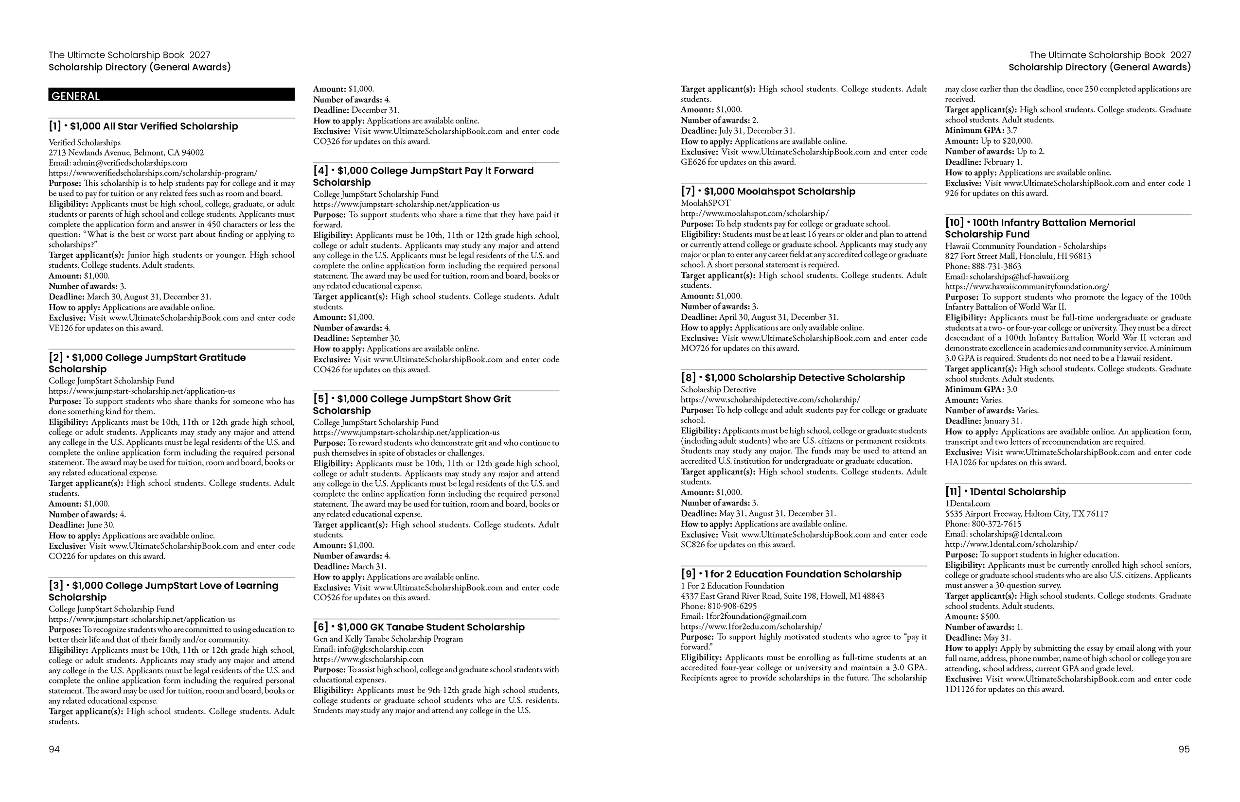 The Ultimate Scholarship Book 2027