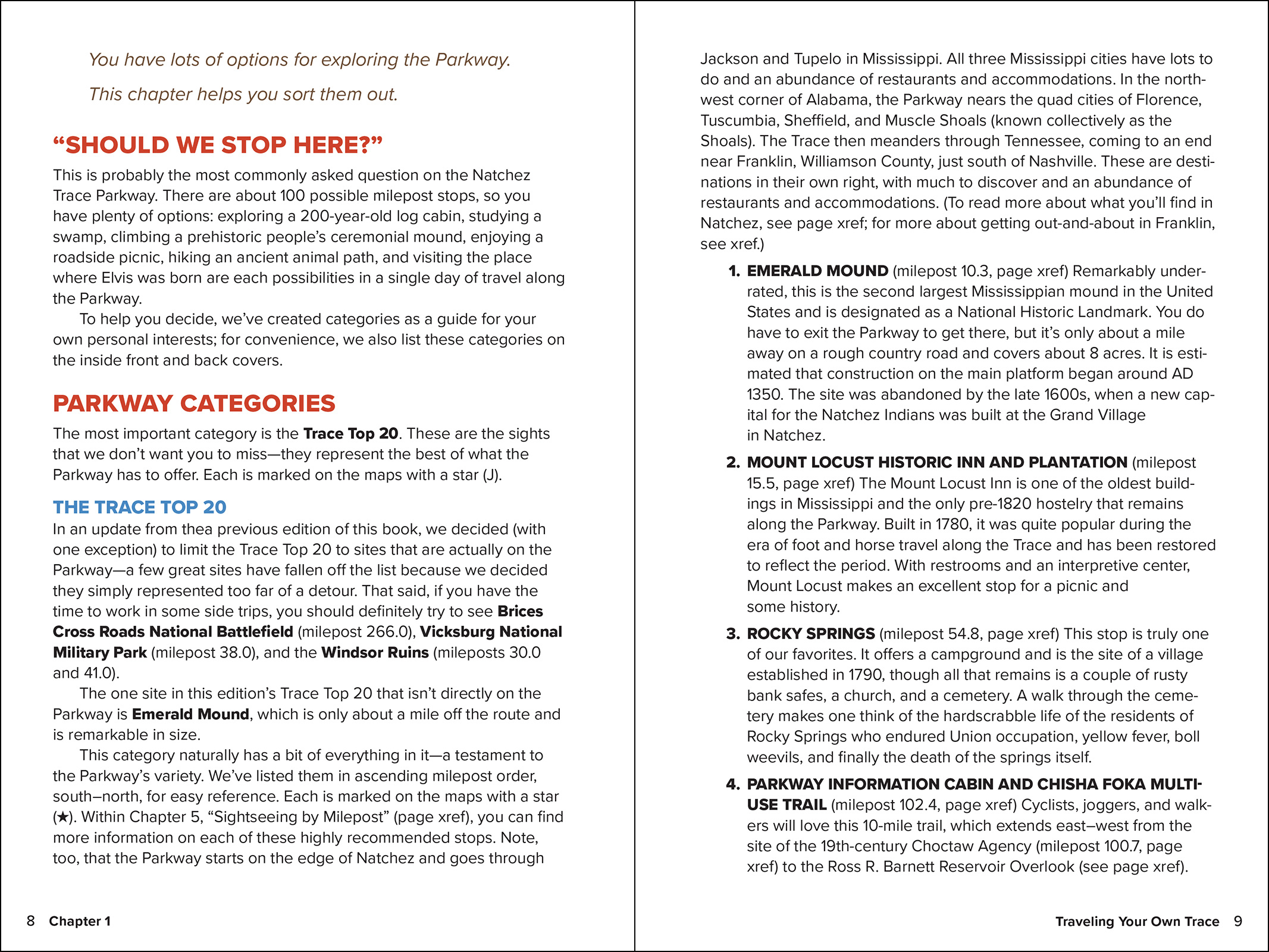 Guide to the Natchez Trace Parkway