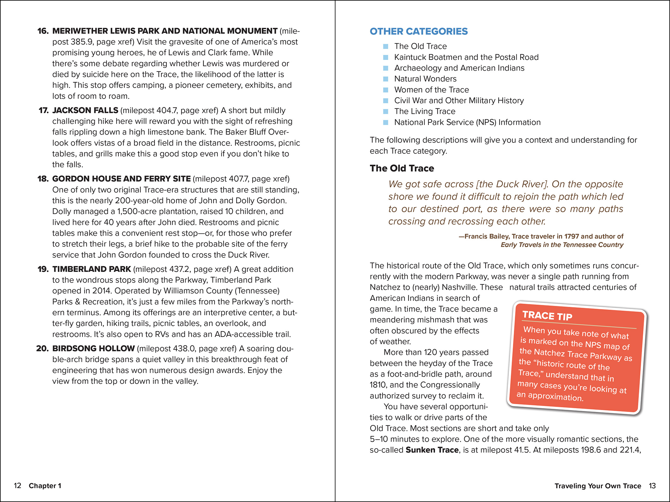 Guide to the Natchez Trace Parkway