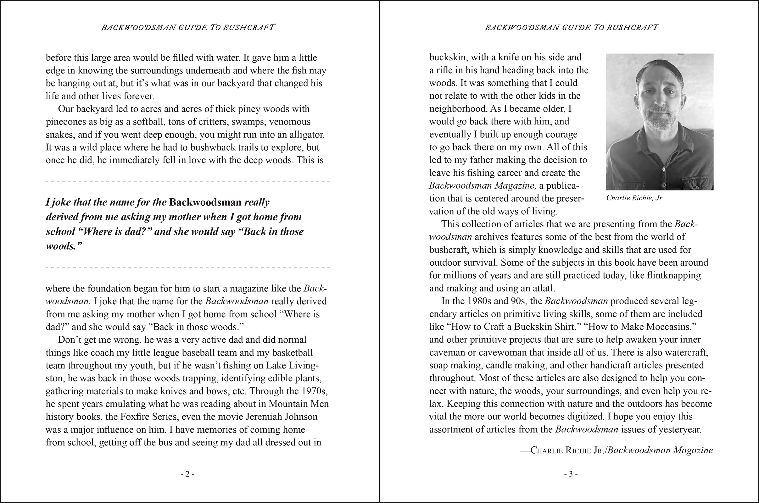 Backwoodsman Bushcraft