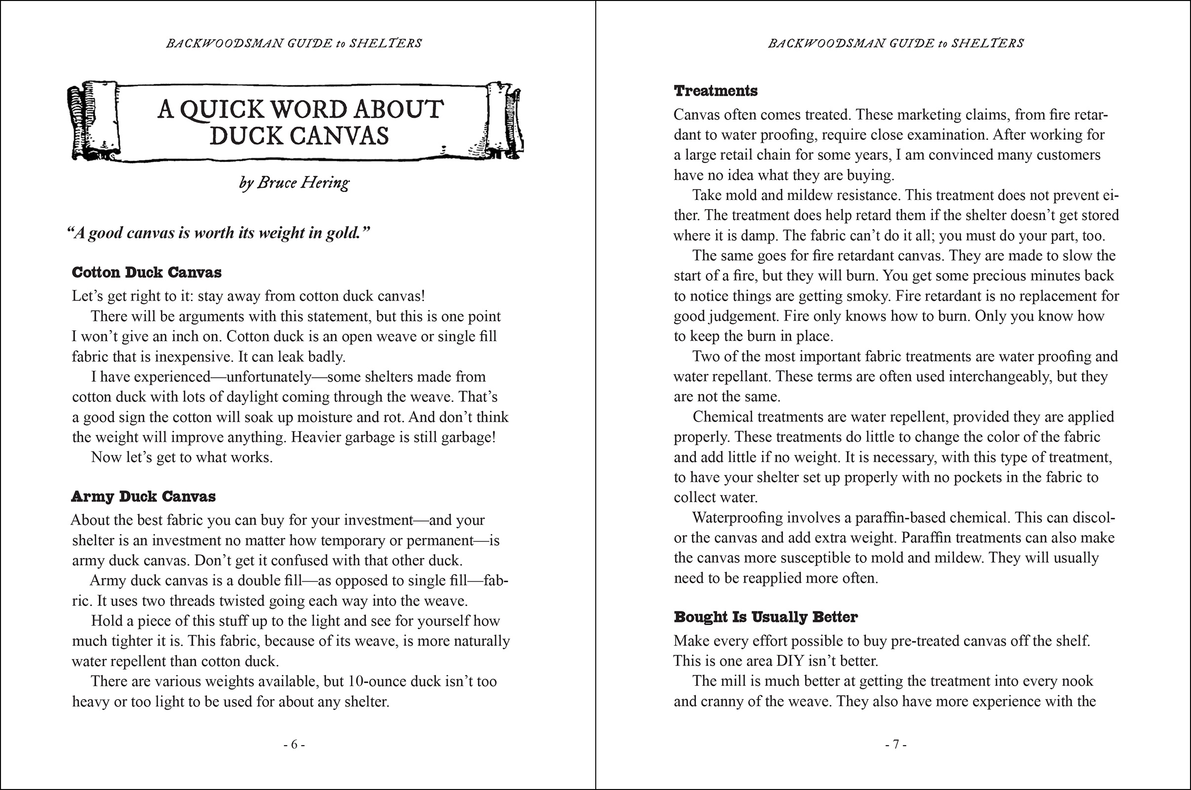 Backwoodsman Shelters